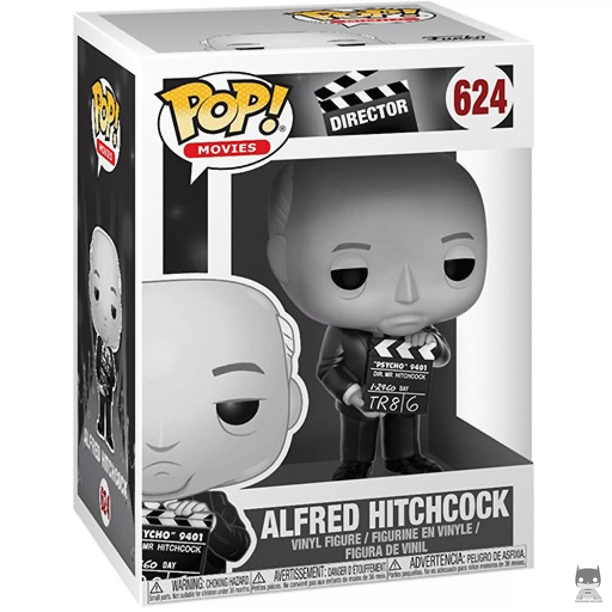 Alfred Hitchcock Funko Pop! figure in its box