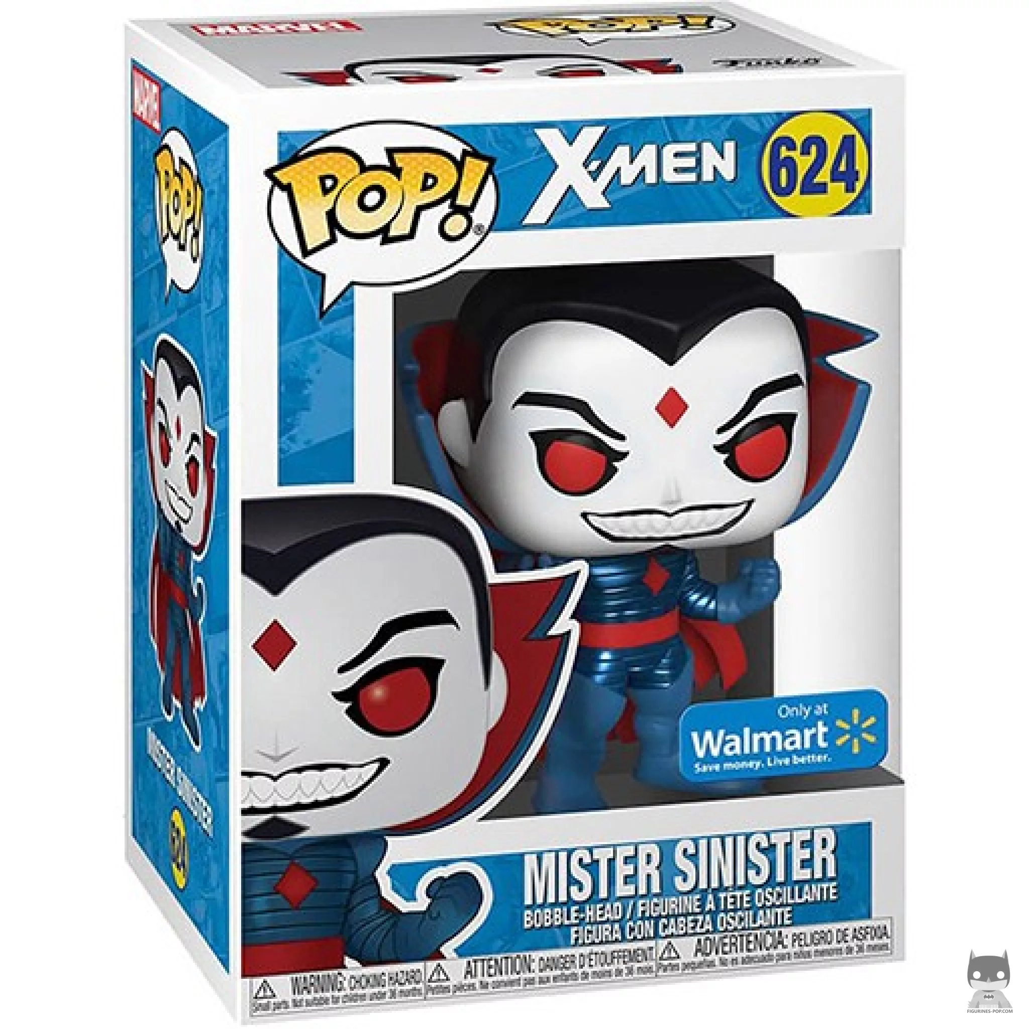 Mister Sinister (Metallic) Funko Pop! figure in its box