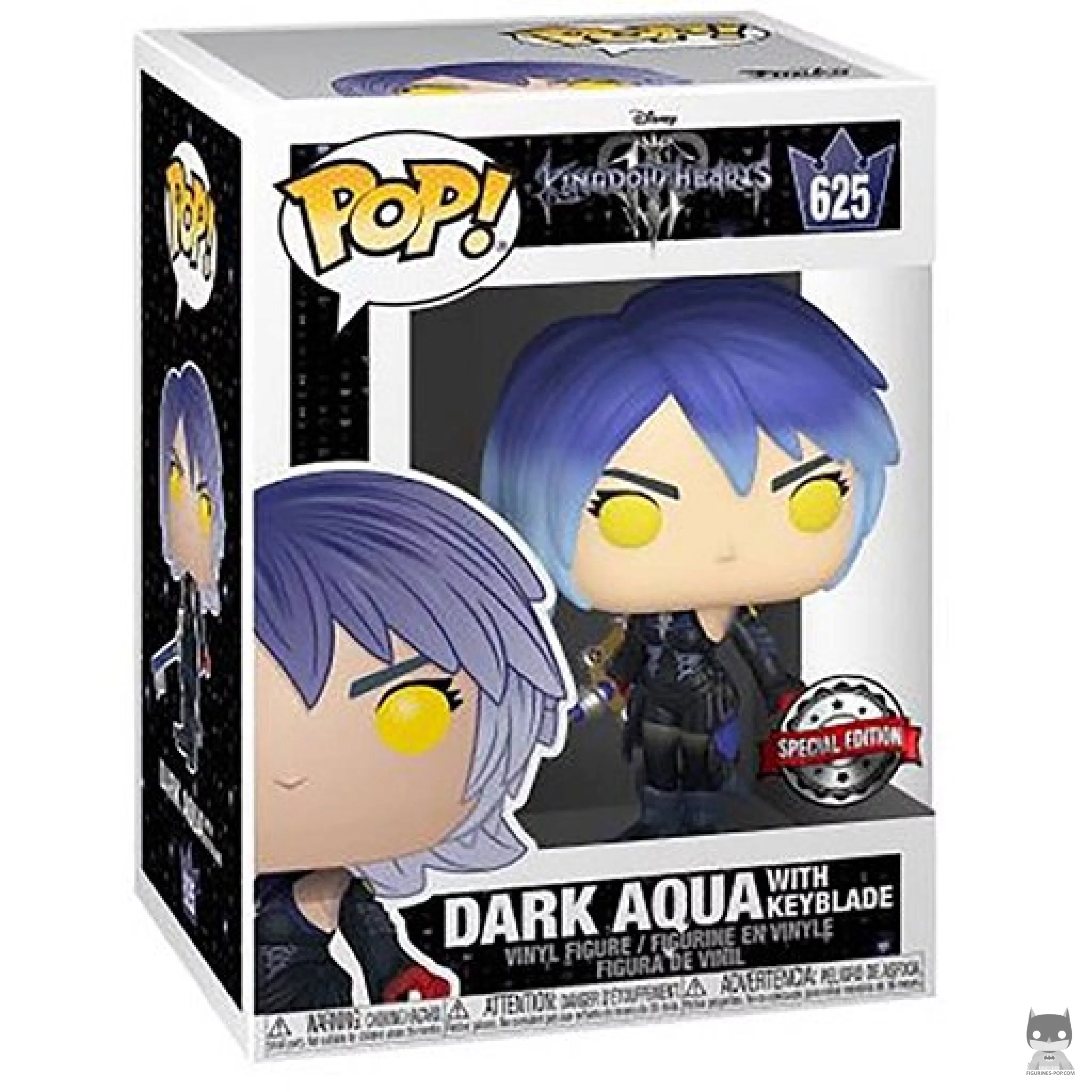 Dark Aqua with Keyblade Funko Pop! figure in its box