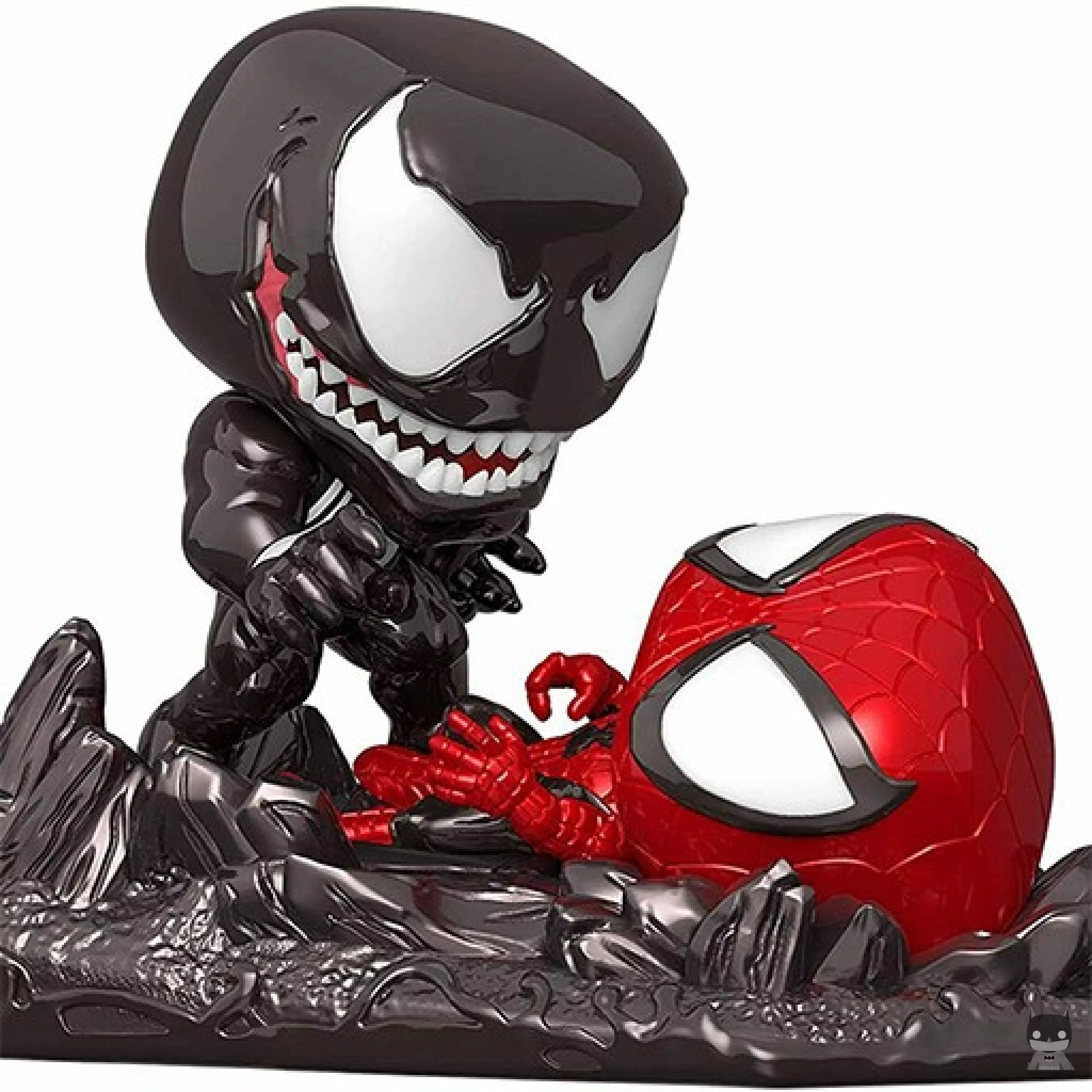 Venom vs Spider-Man (Metallic) Funko Pop! figure (Marvel Comics)