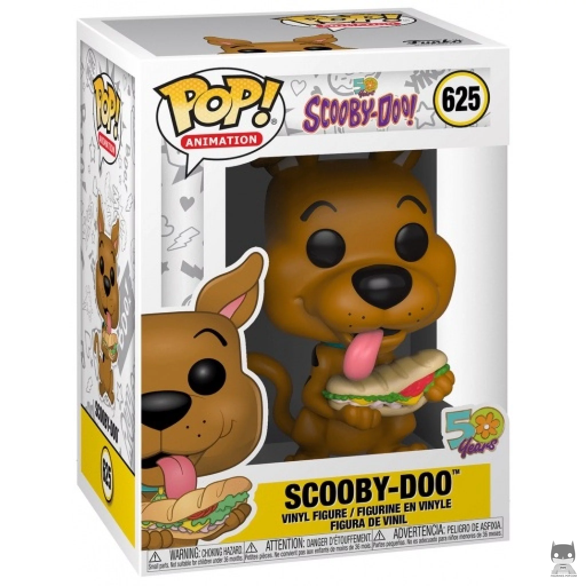 Scooby-Doo with sandwich Funko Pop! figure in its box