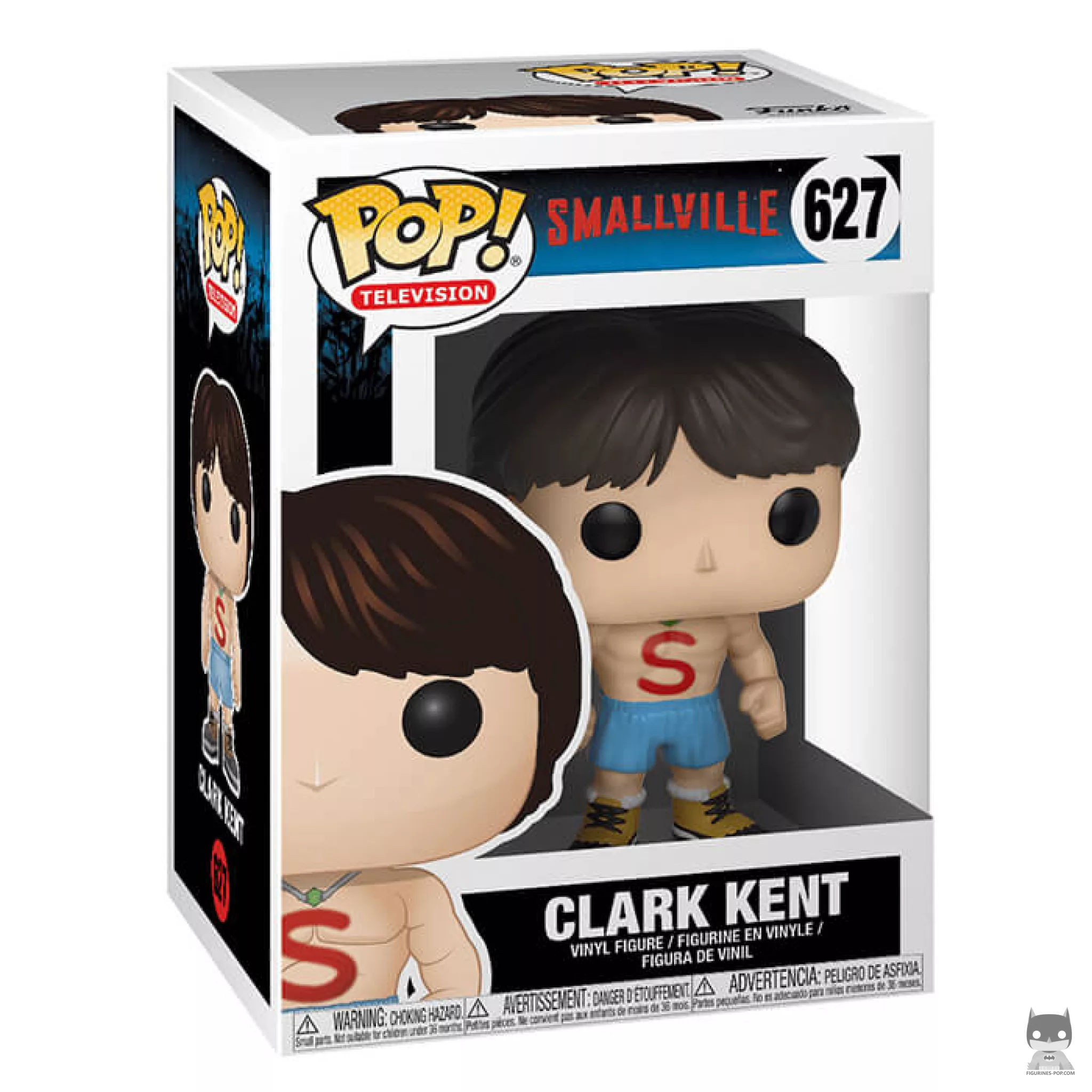 Clark Kent shirtless Funko Pop! figure in its box