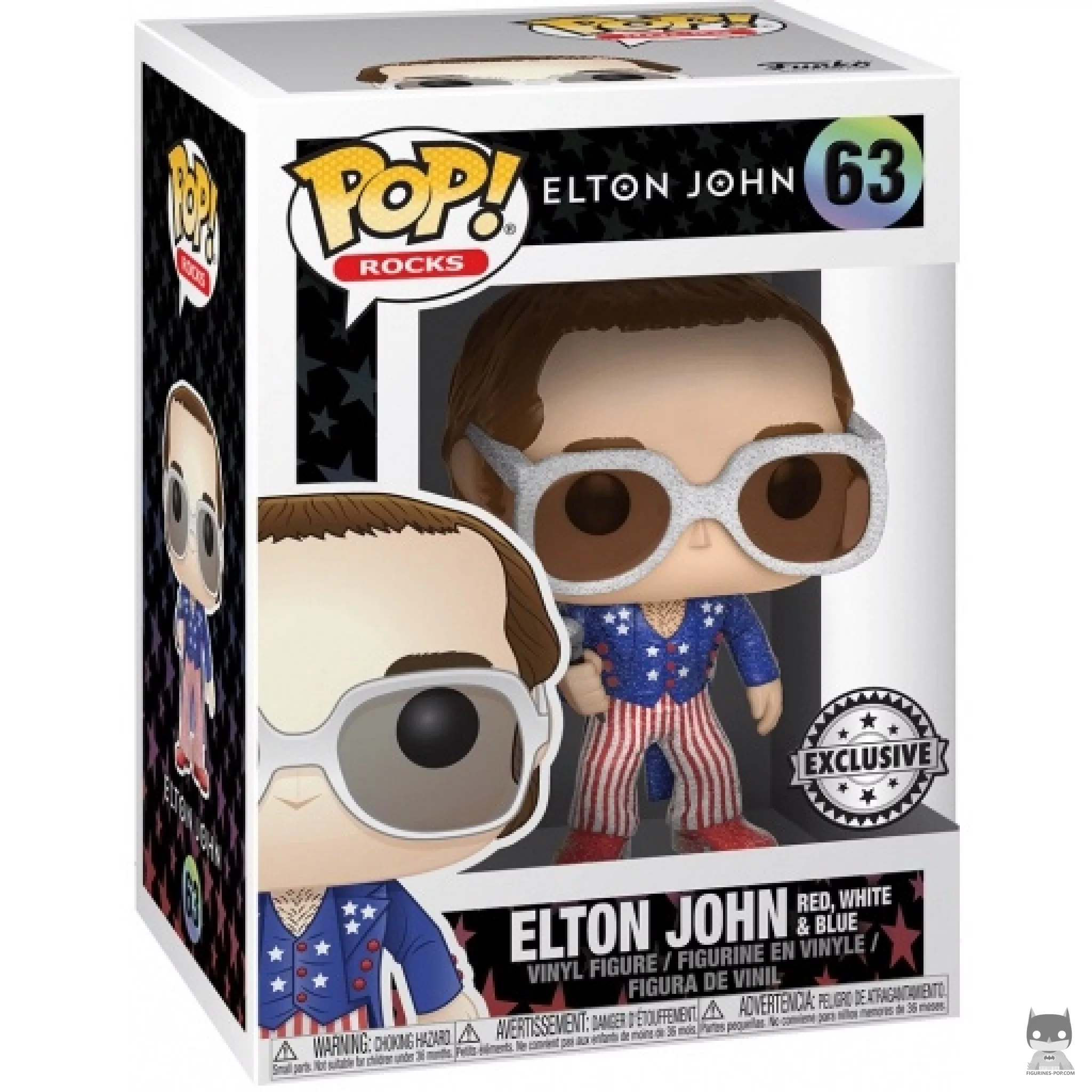 Elton John (USA) (Glitter) Funko Pop! figure in its box