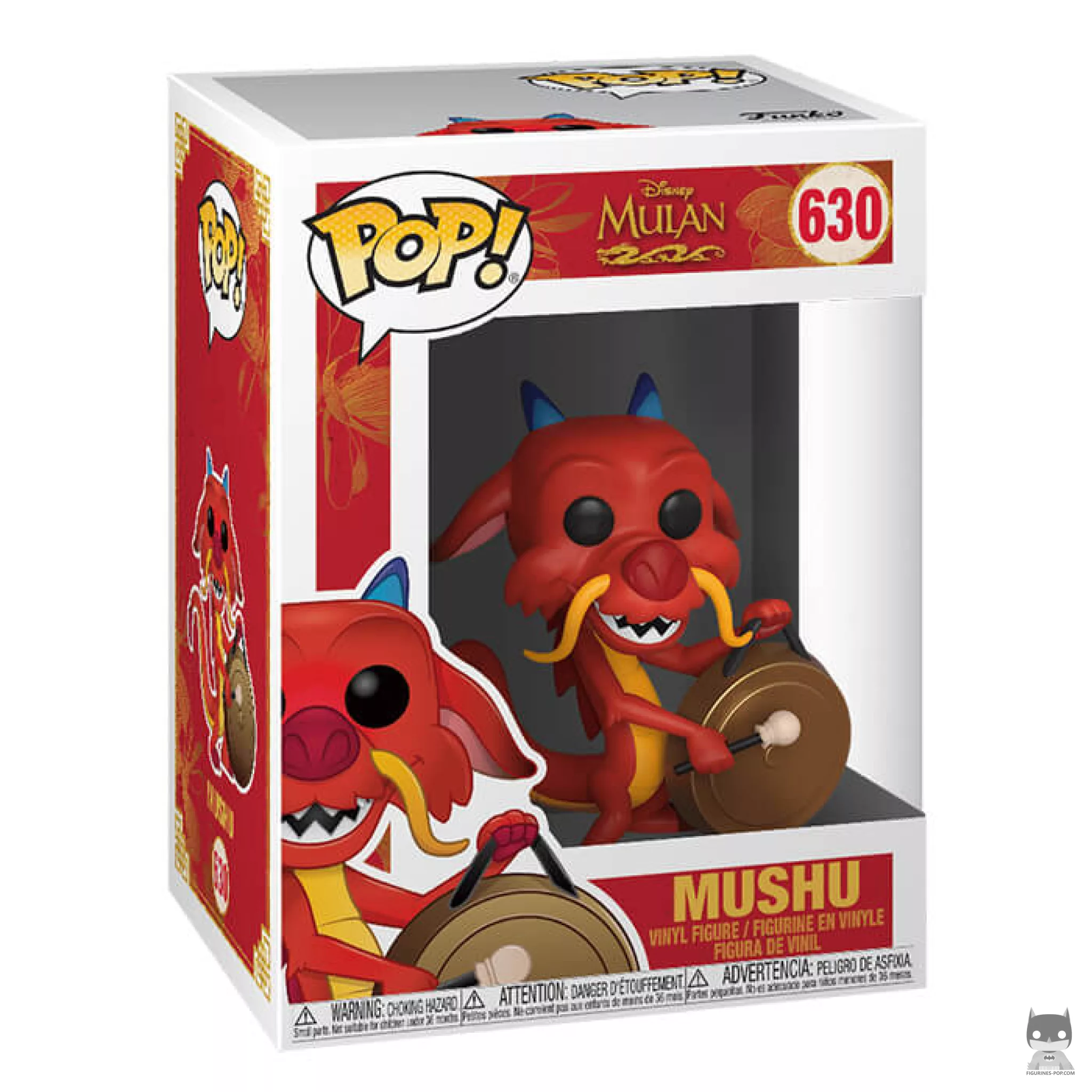 Mushu Funko Pop! figure in its box