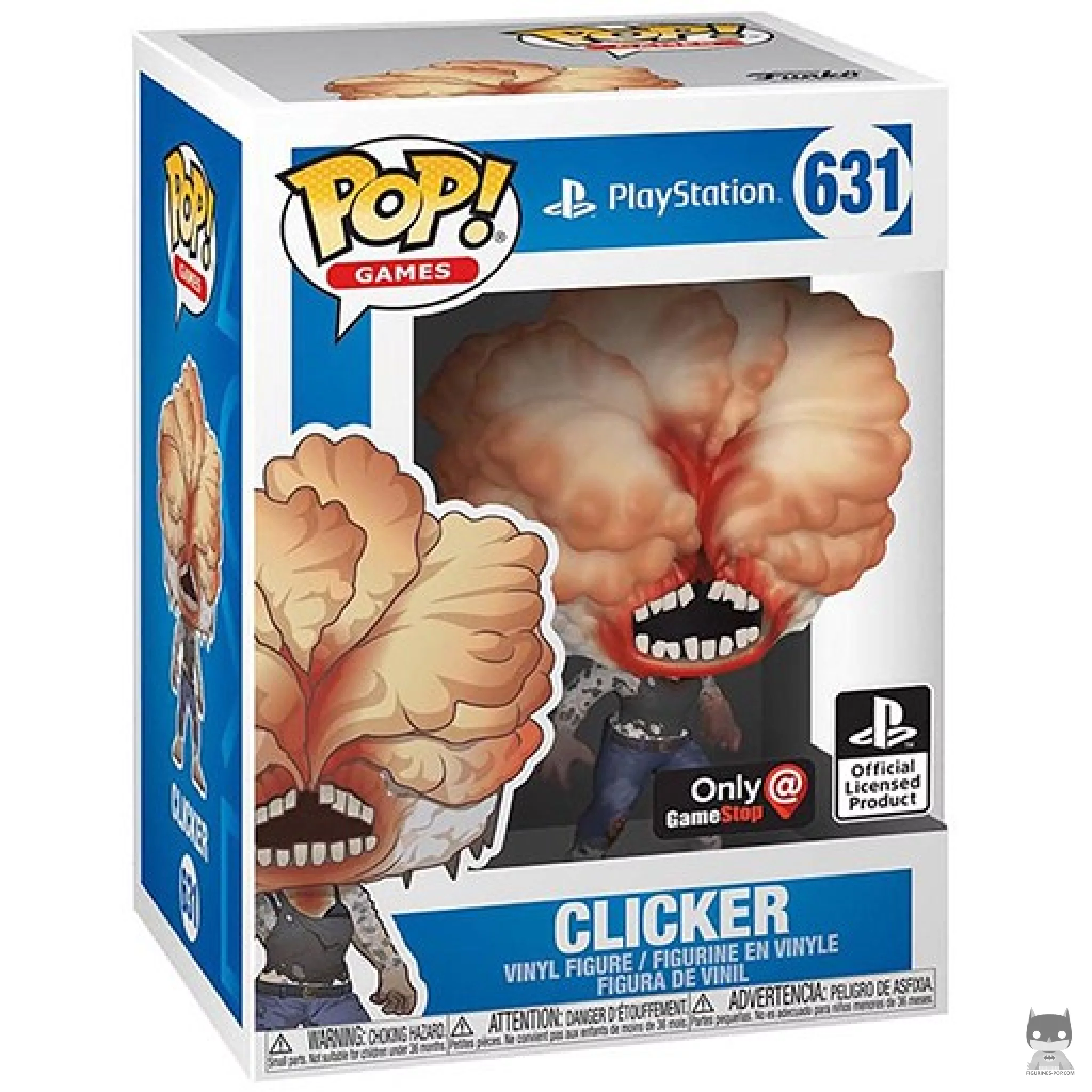 Clicker Funko Pop! figure in its box