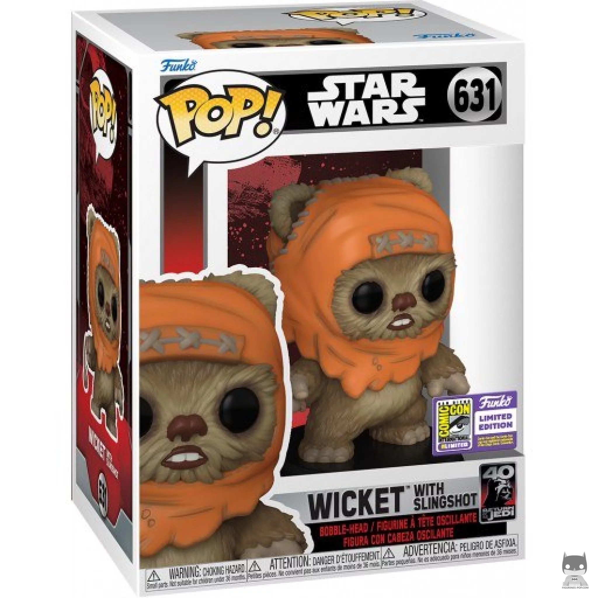 Wicket with Slingshot Funko Pop! figure in its box