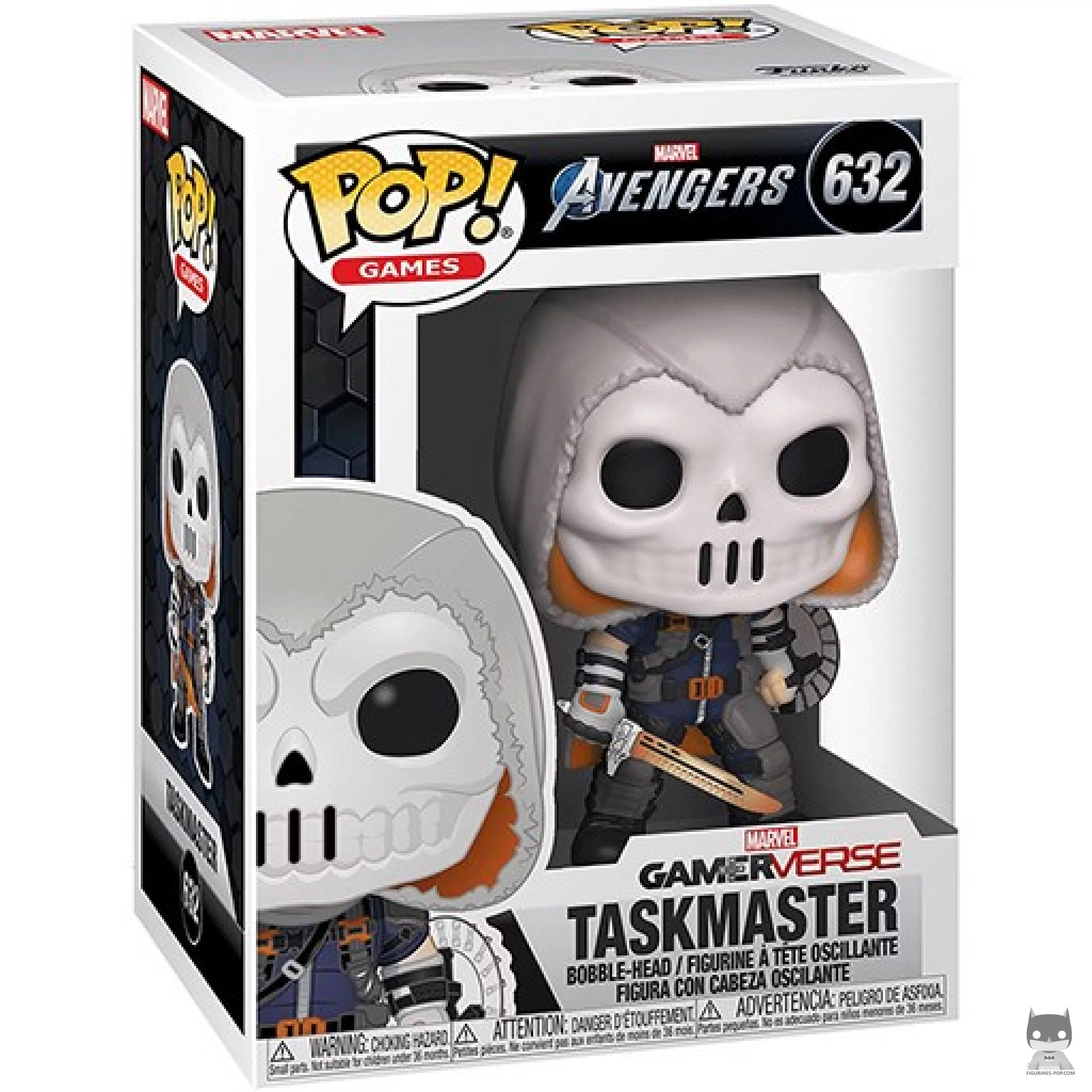 Taskmaster Funko Pop! figure in its box