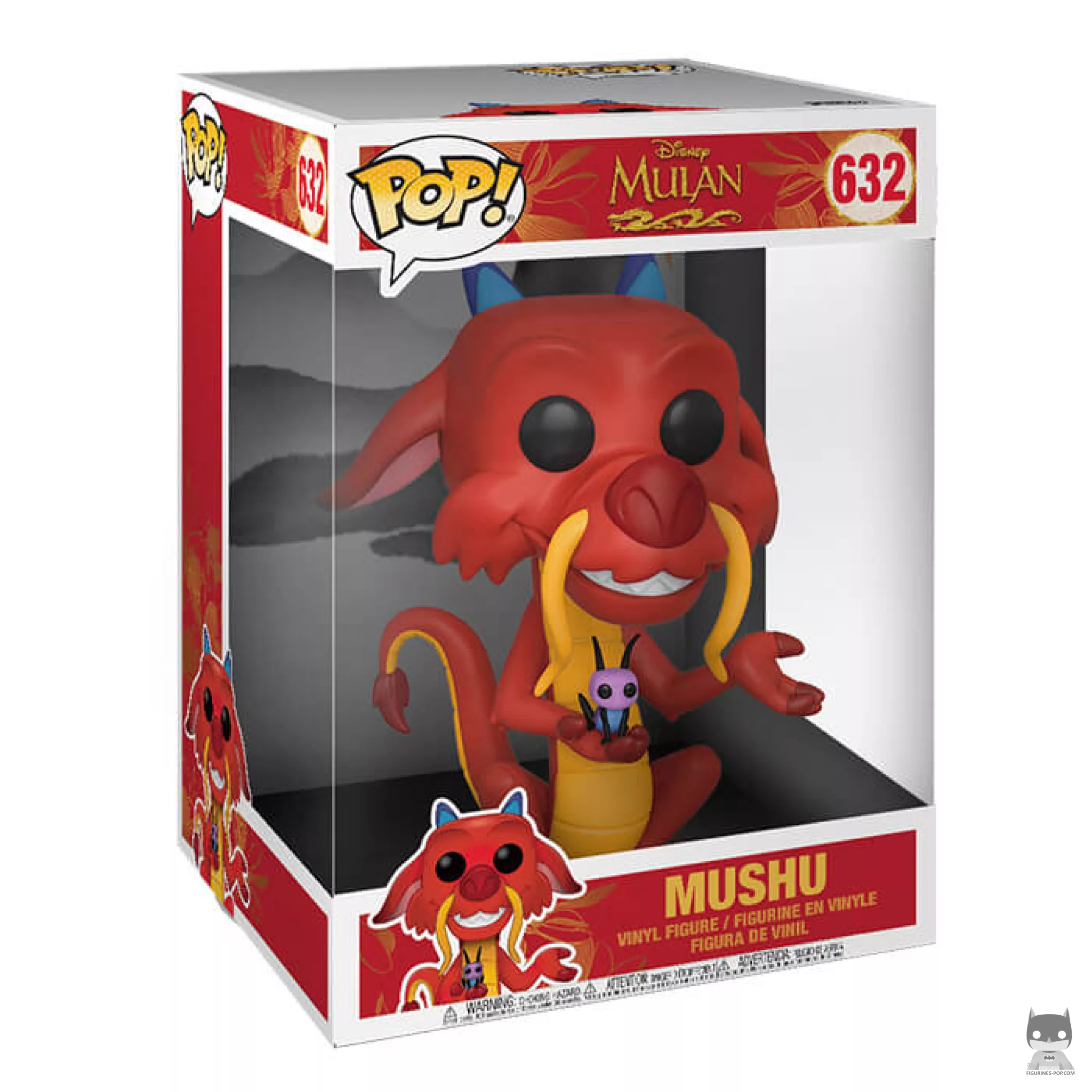 Mushu Funko Pop! figure in its box