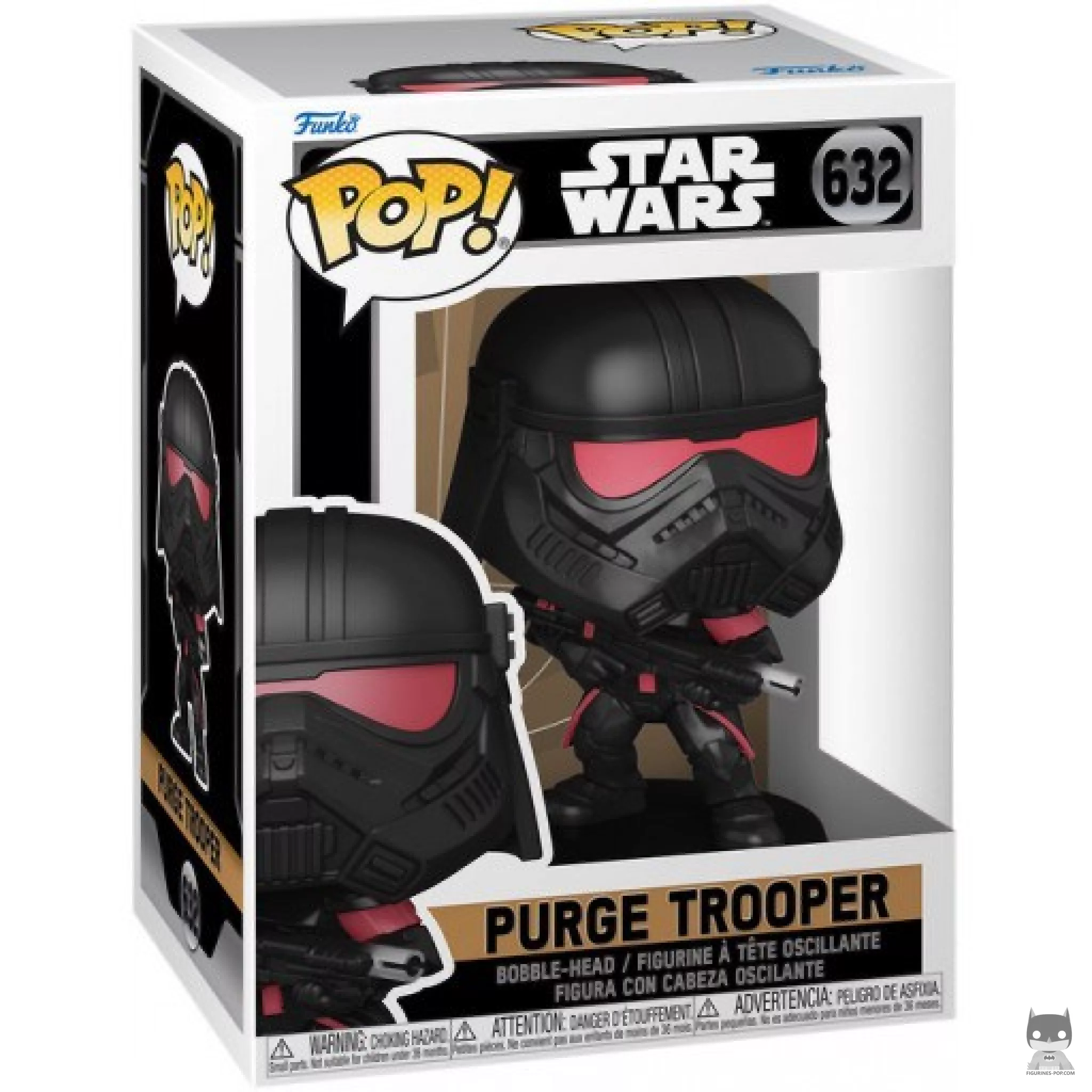 Purge Trooper Funko Pop! figure in its box
