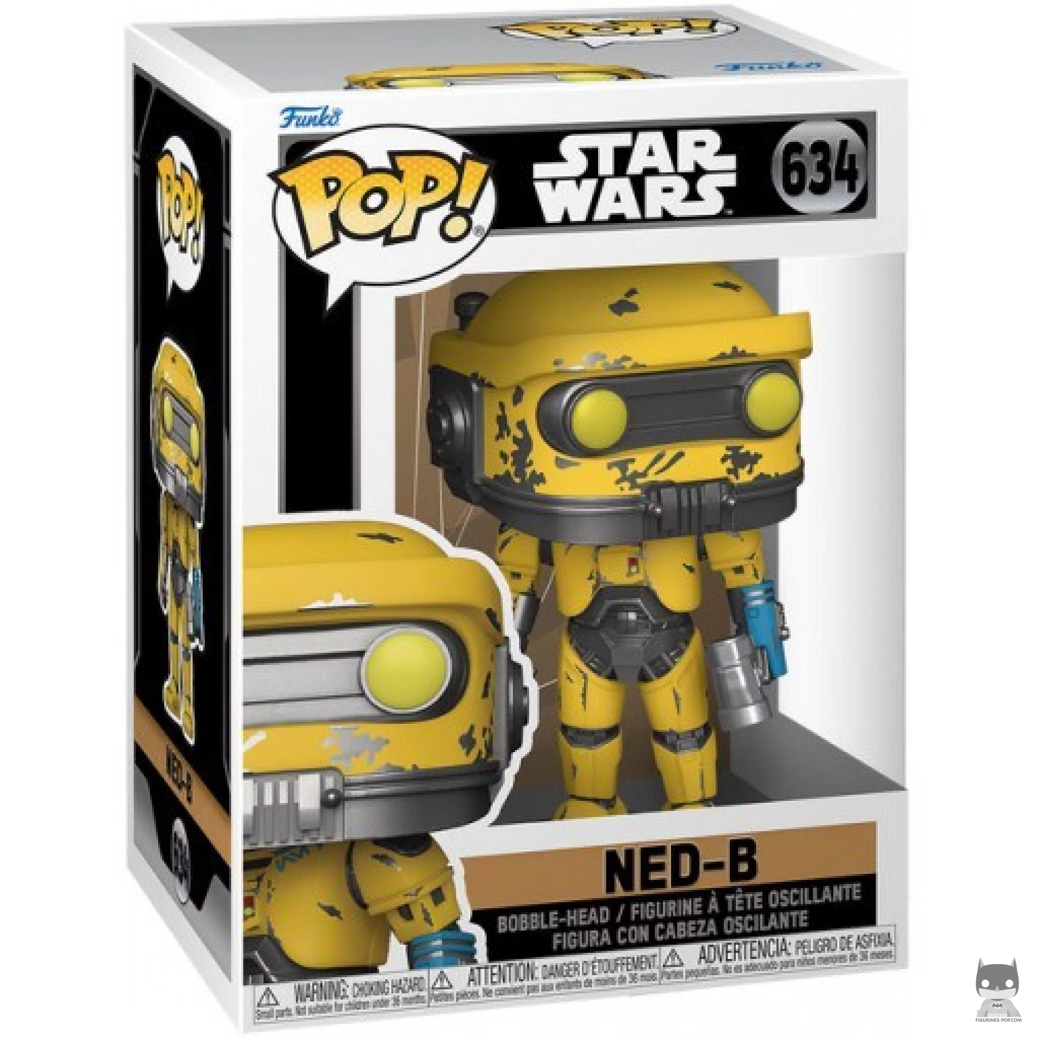 NED-B Funko Pop! figure in its box
