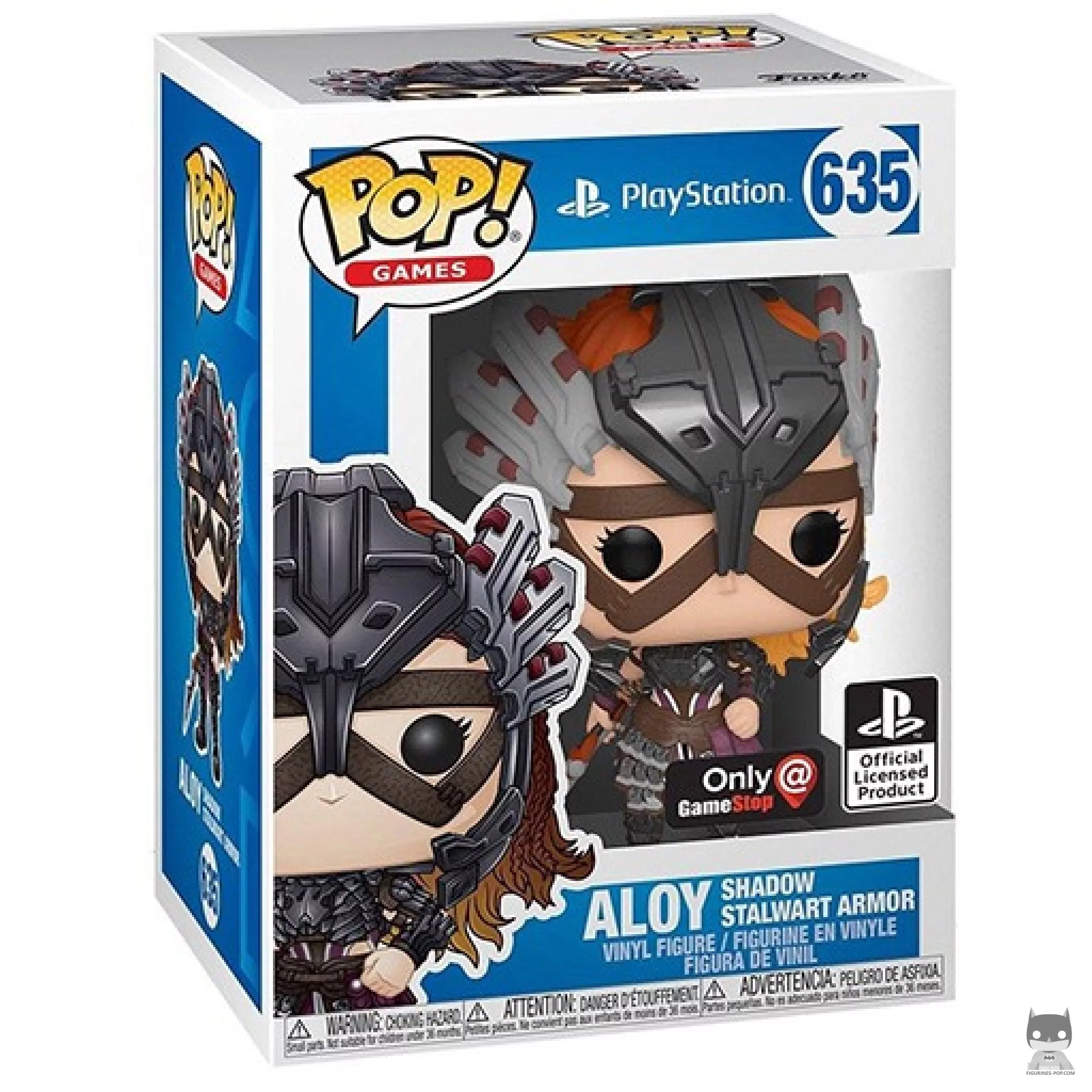 Aloy Shadow Stalwart Armor Funko Pop! figure in its box