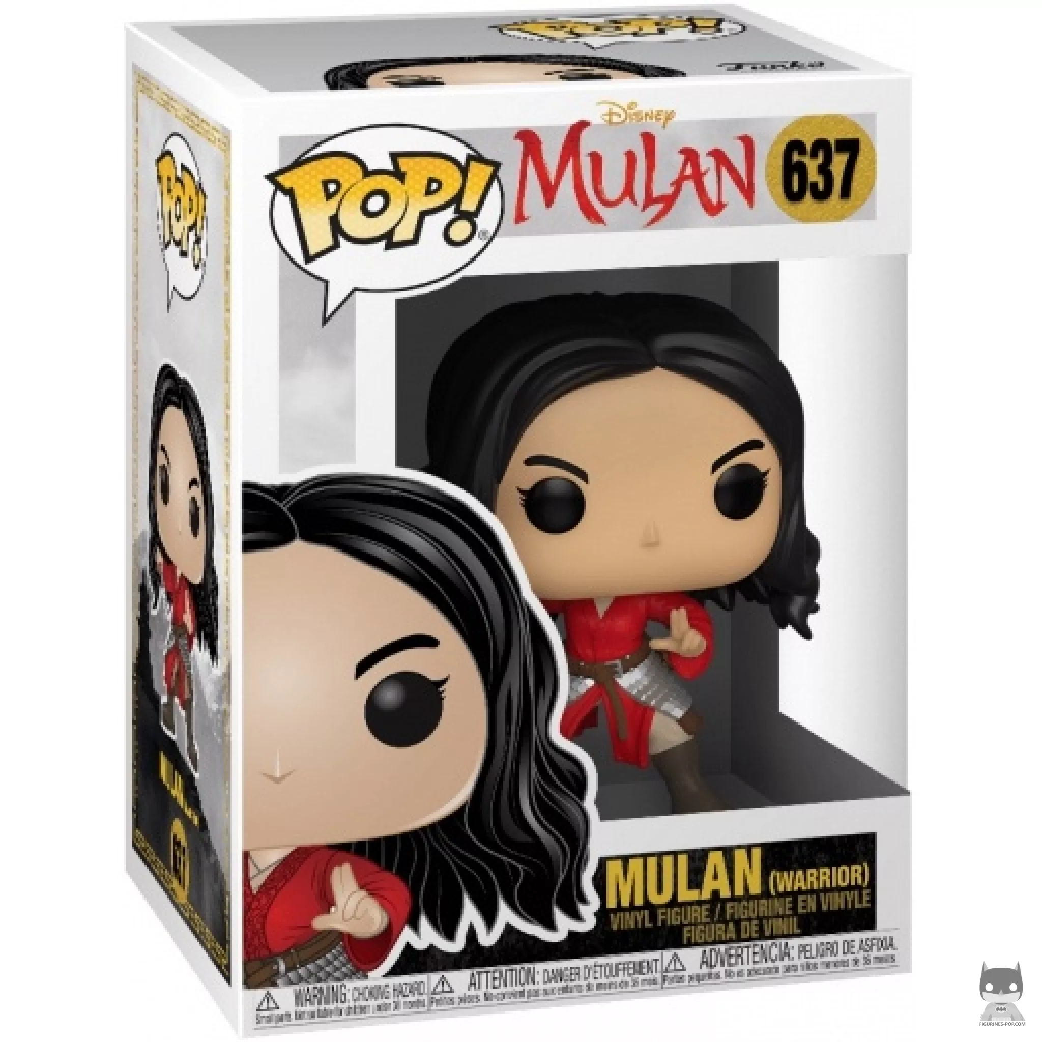 Mulan Warrior Funko Pop! figure in its box