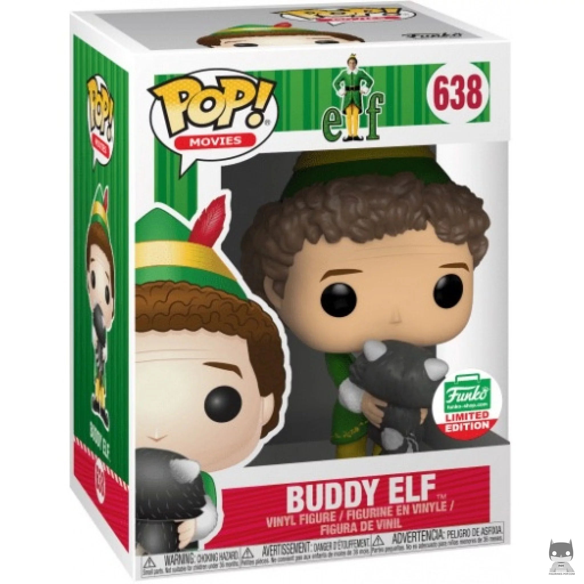 Buddy Elf with Raccoon Funko Pop! figure in its box