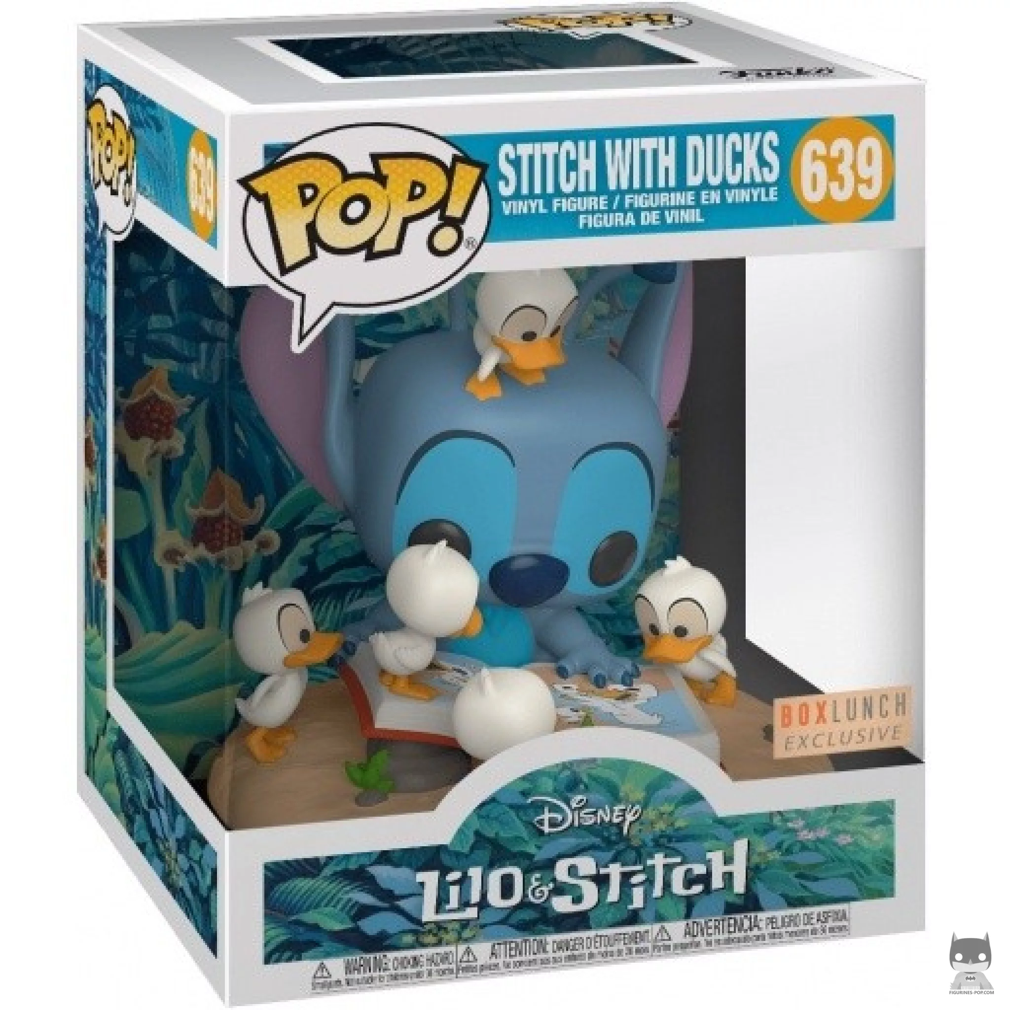 Stitch with Ducks (Supersized) Funko Pop! figure in its box