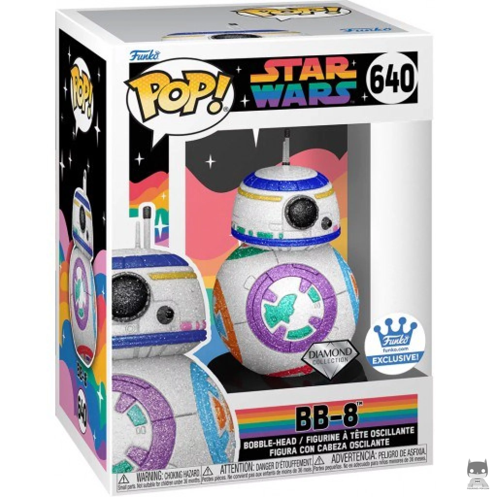 BB-8 (Diamond Glitter) Funko Pop! figure in its box