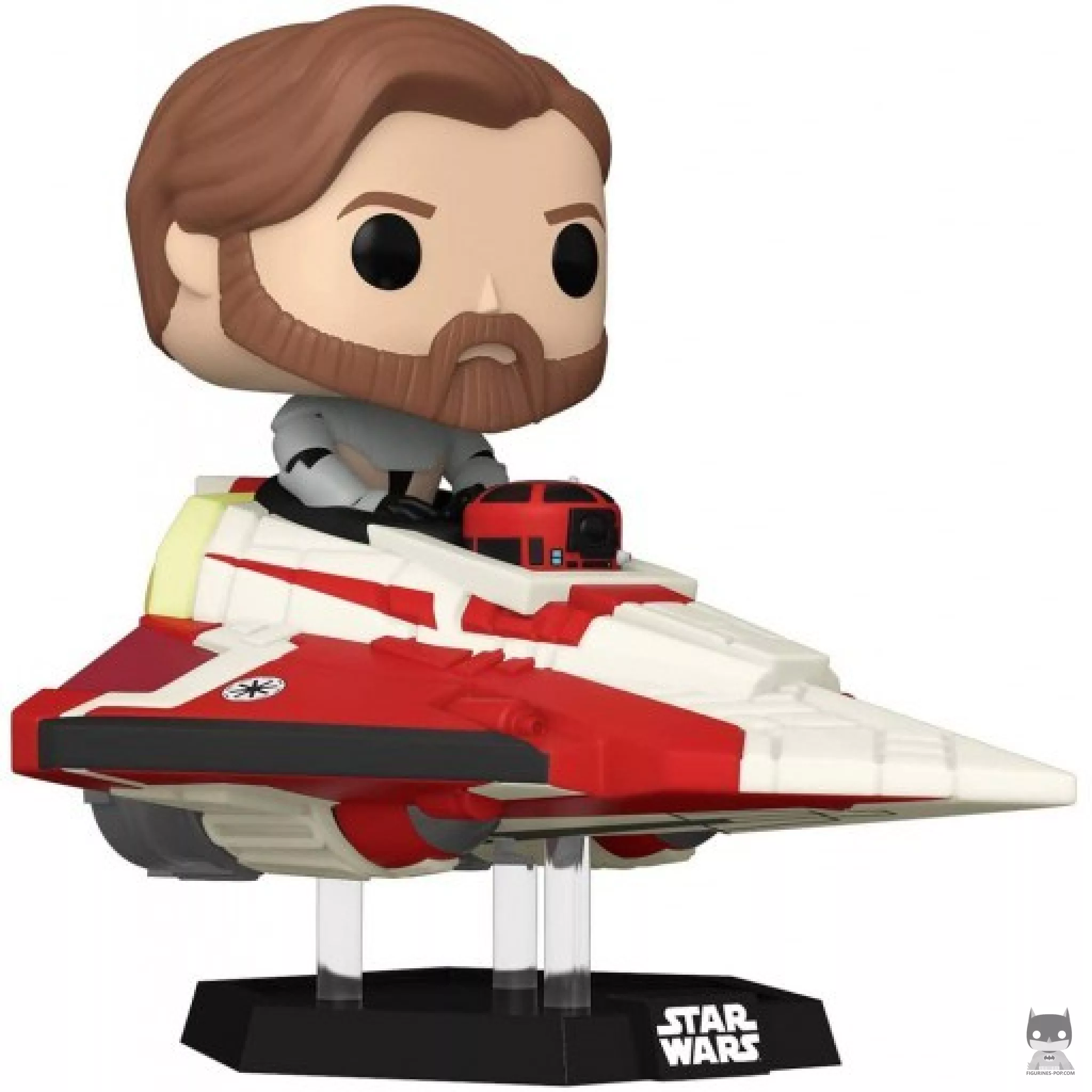 Hyperspace Heroes: Obi-Wan Kenobi in Delta 7 Jedi Starfighter Funko Pop! figure (Star Wars: The Clone Wars)