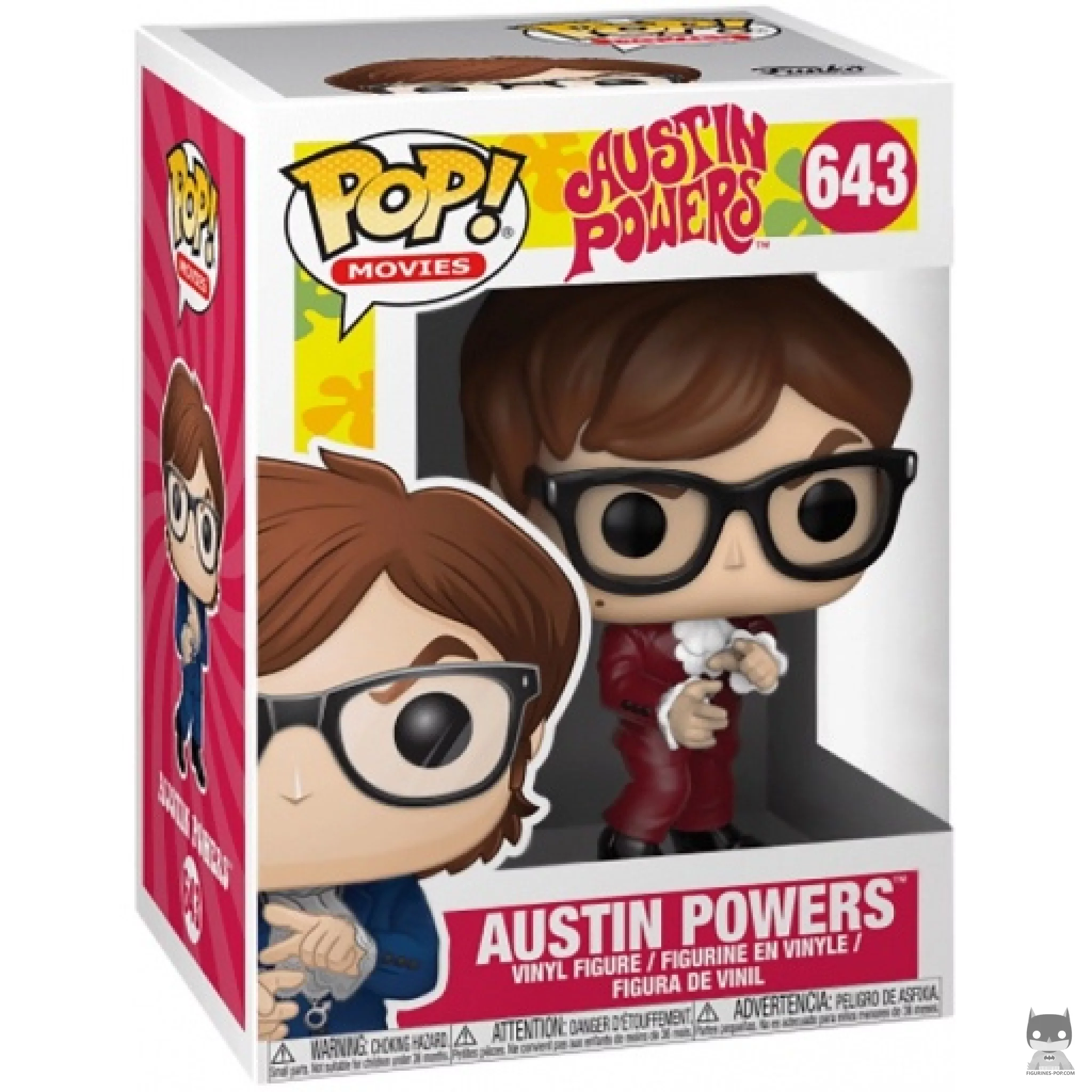 Austin Powers (Red Suit) Funko Pop! figure in its box