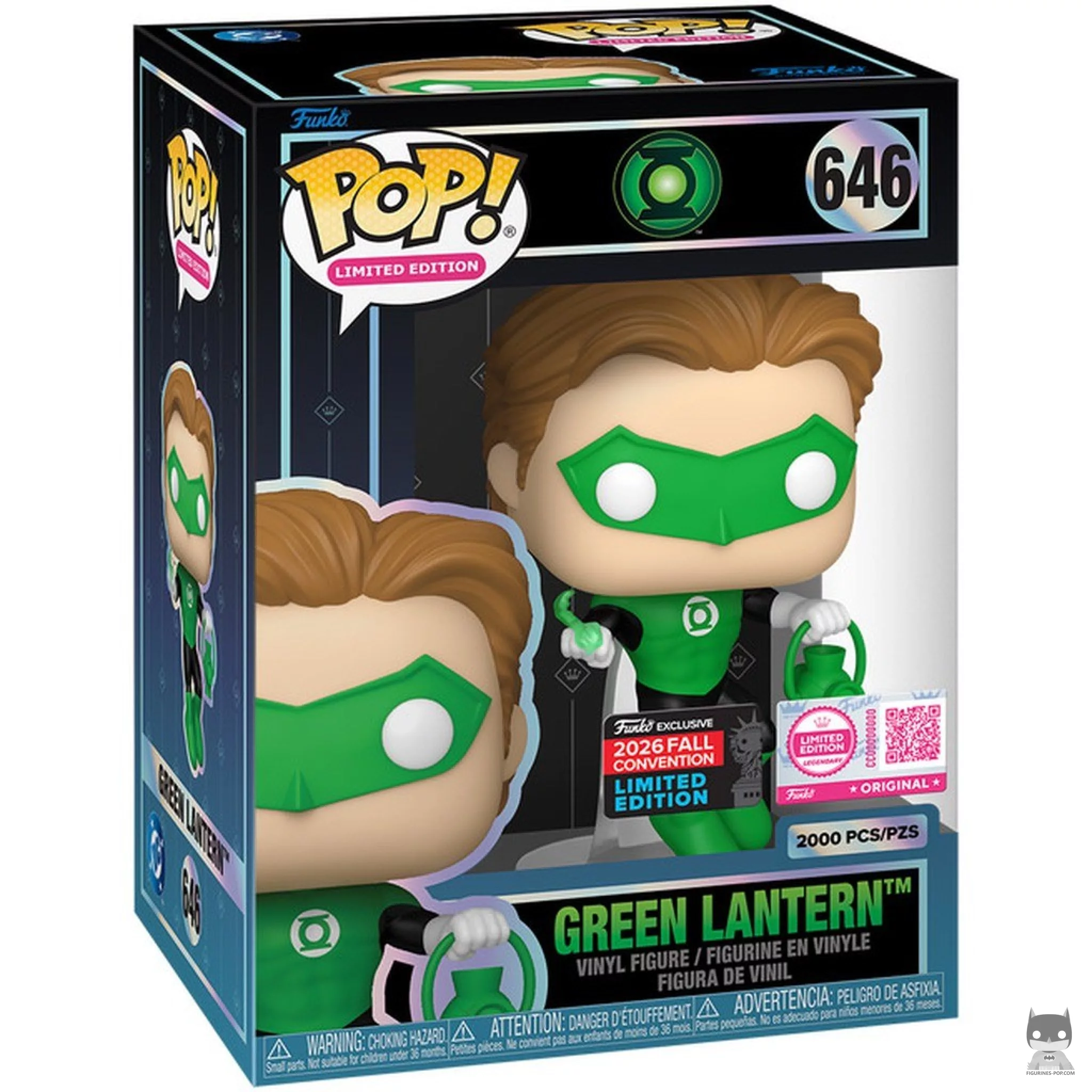 Green Lantern Funko Pop! figure in its box
