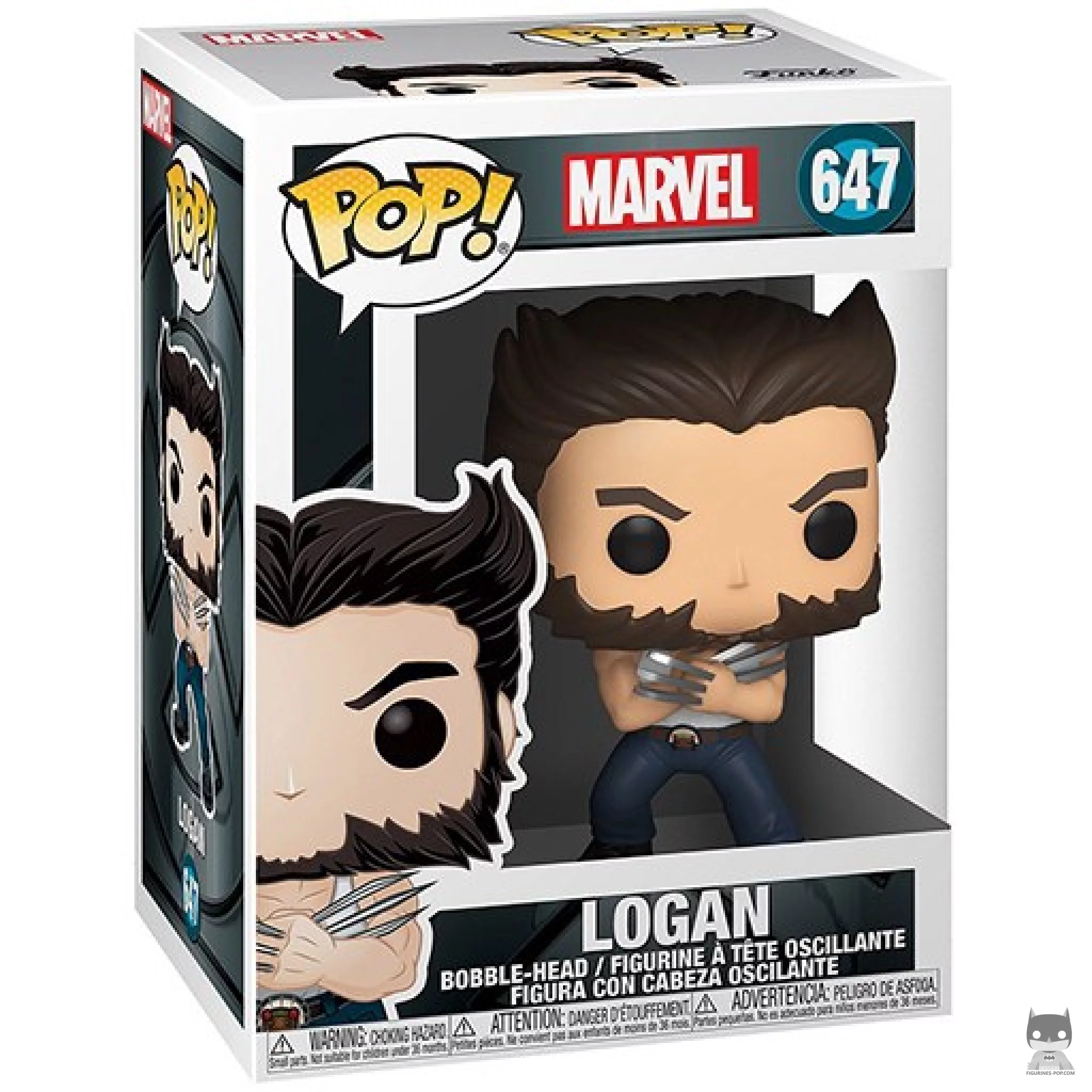 Logan Funko Pop! figure in its box