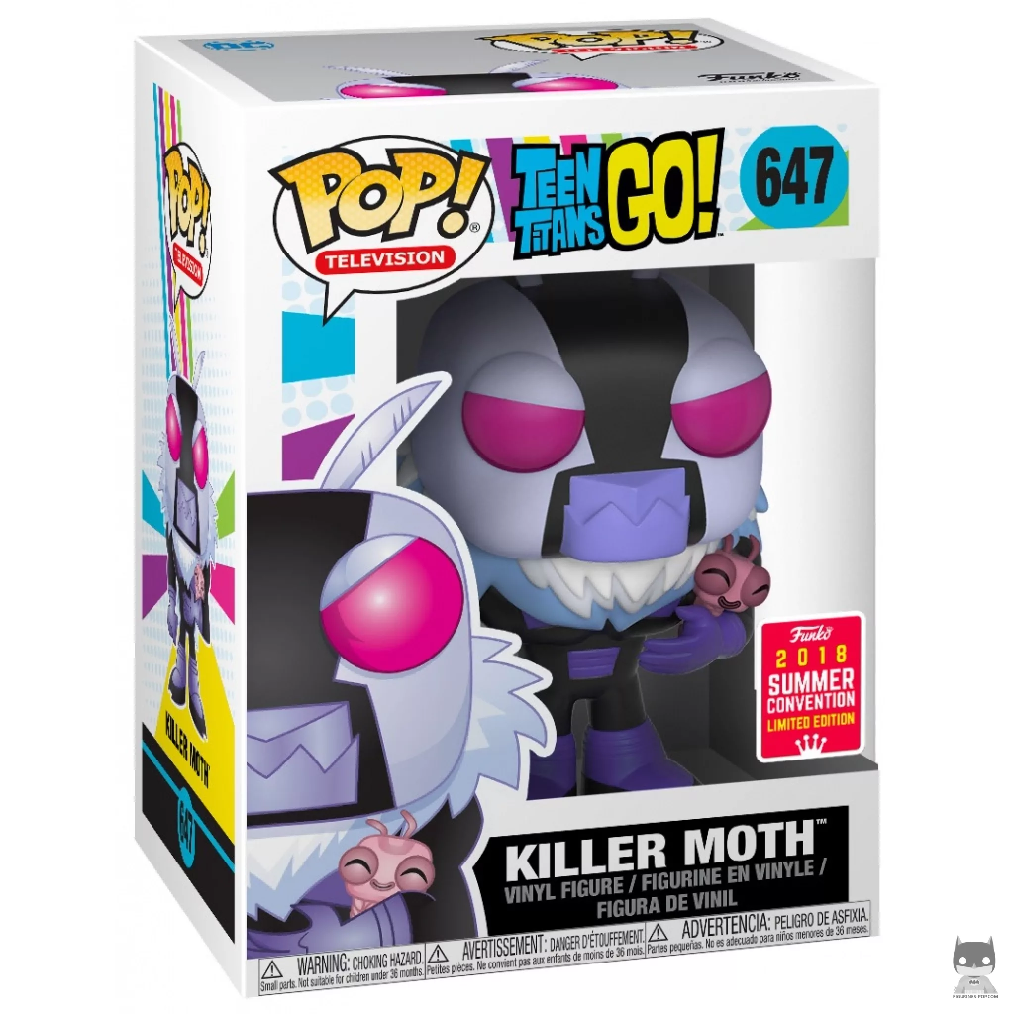 Killer Moth Funko Pop! figure in its box