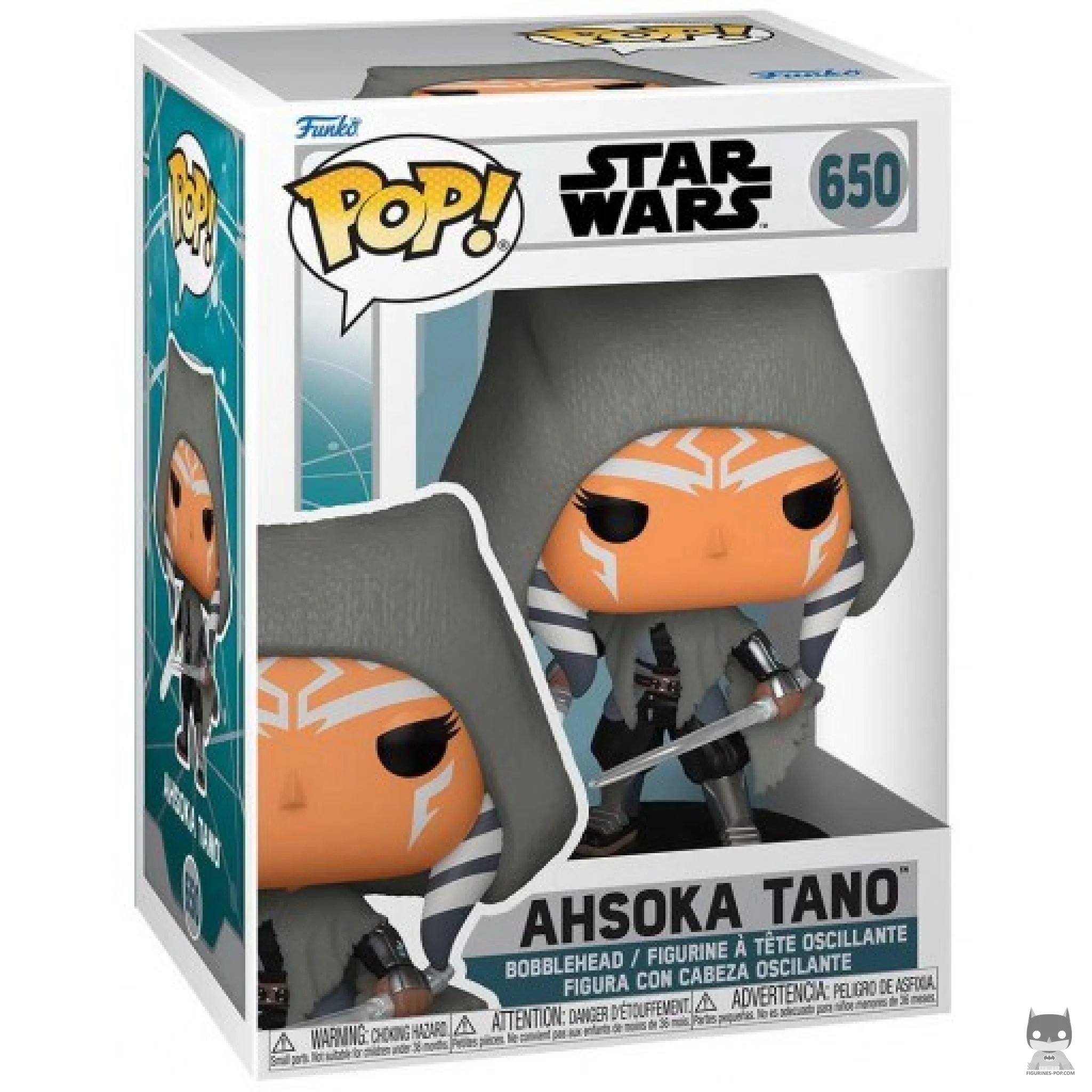 Ahsoka Tano Funko Pop! figure in its box