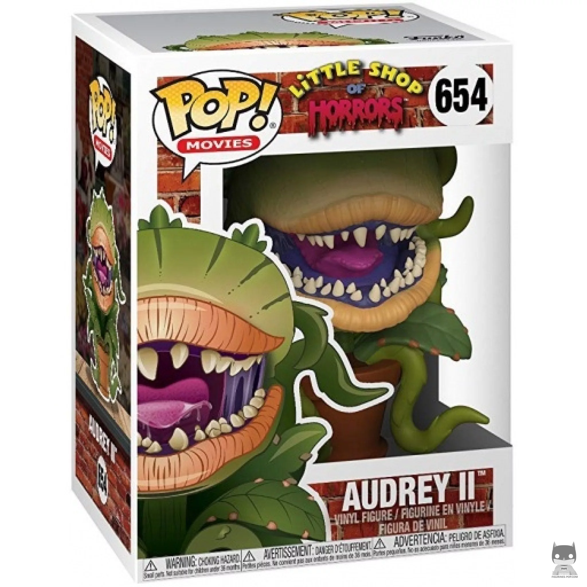 Audrey II Funko Pop! figure in its box