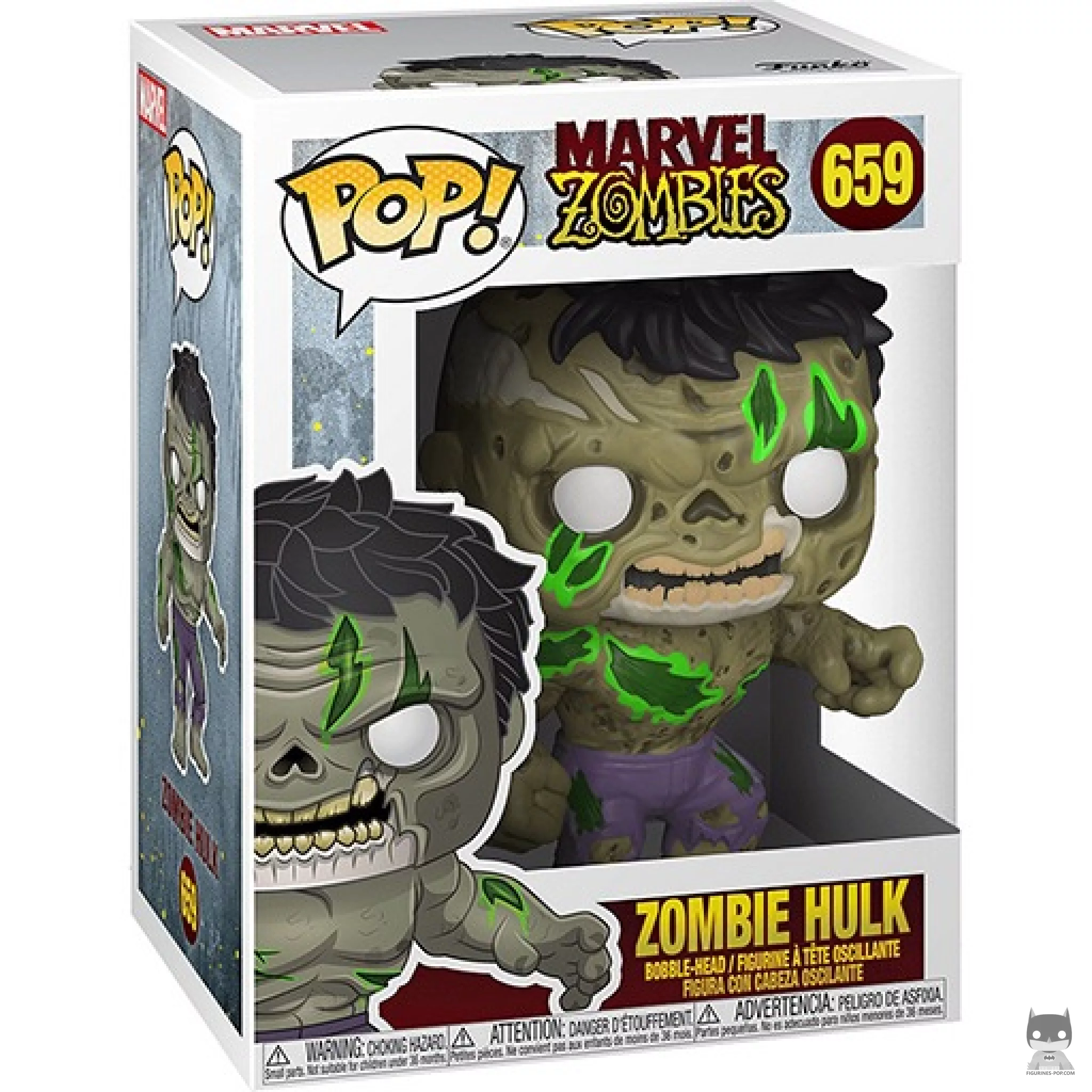 Zombie Hulk Funko Pop! figure in its box