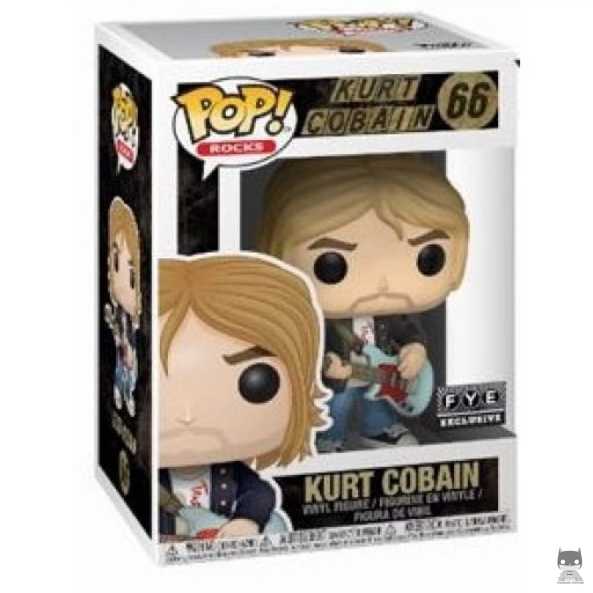 Kurt Cobain Funko Pop! figure in its box