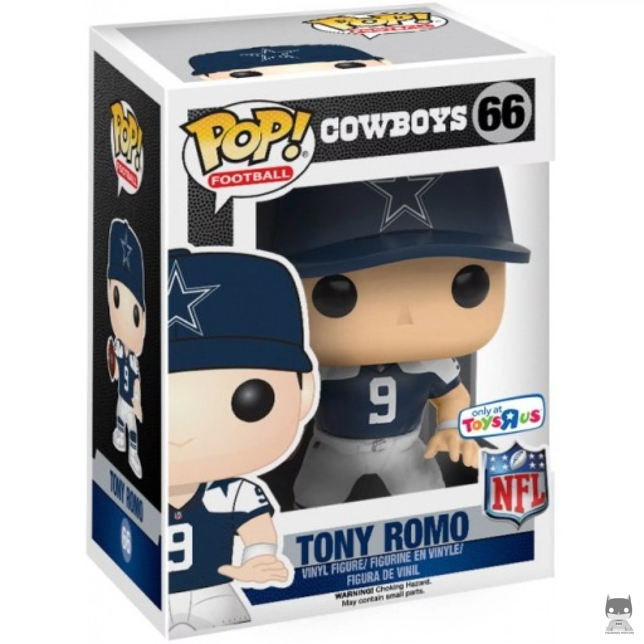 Tony Romo (Throwback Jersey) Funko Pop! figure in its box