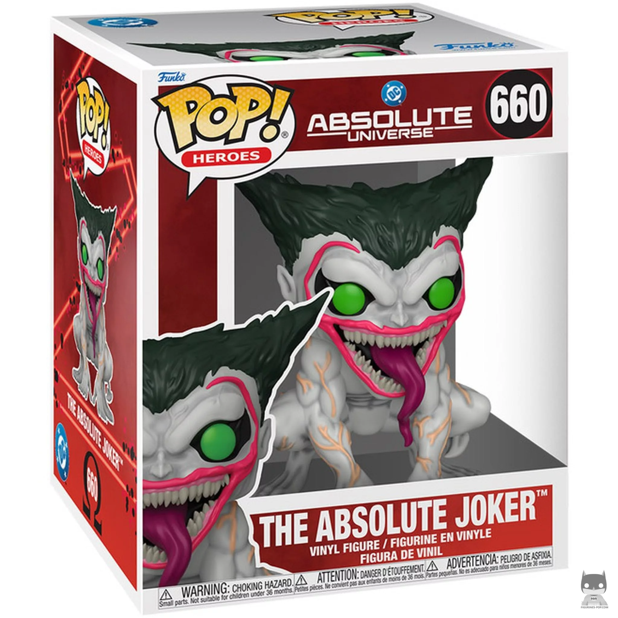 The Absolute Joker (Supersized) Funko Pop! figure in its box