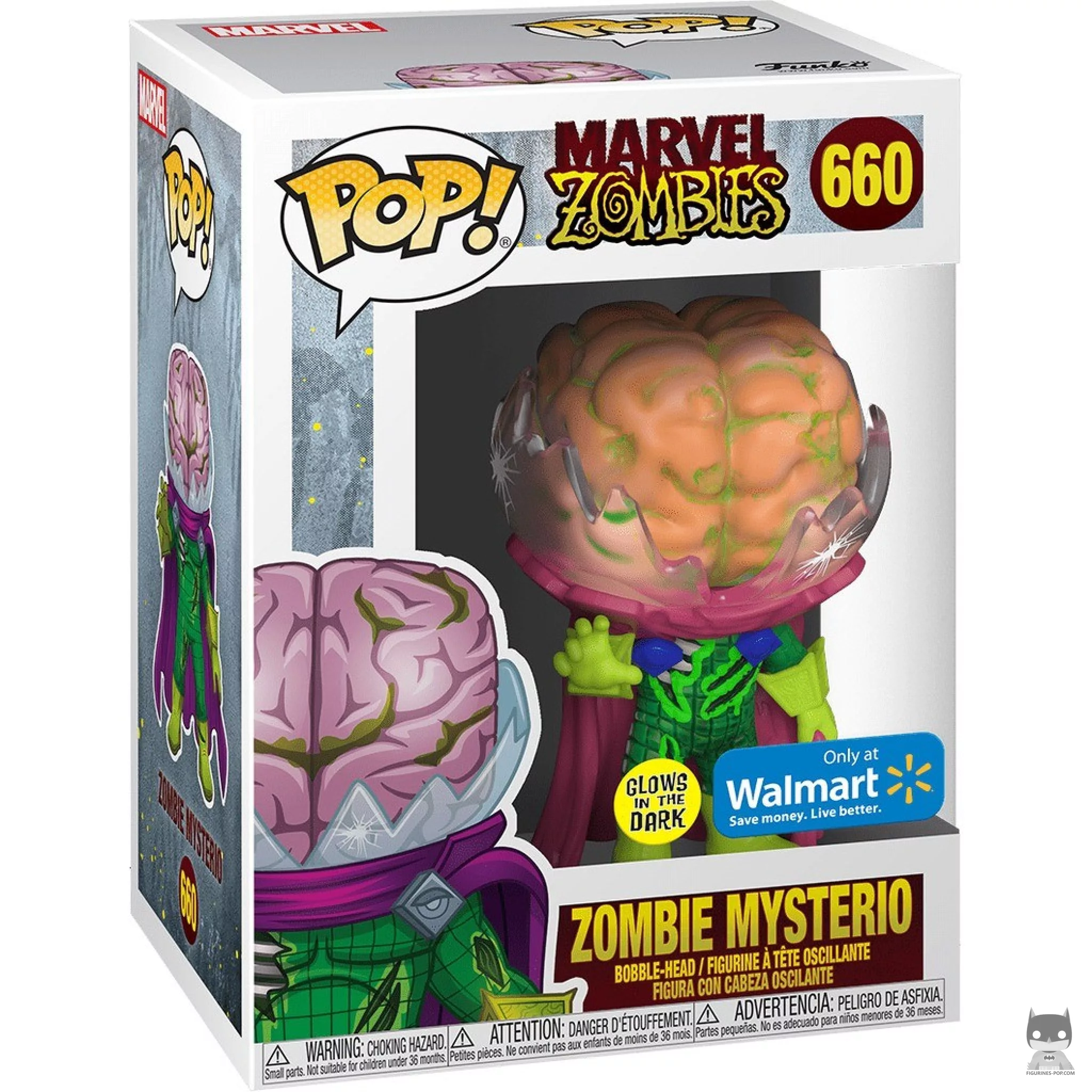 Zombie Mysterio Funko Pop! figure in its box