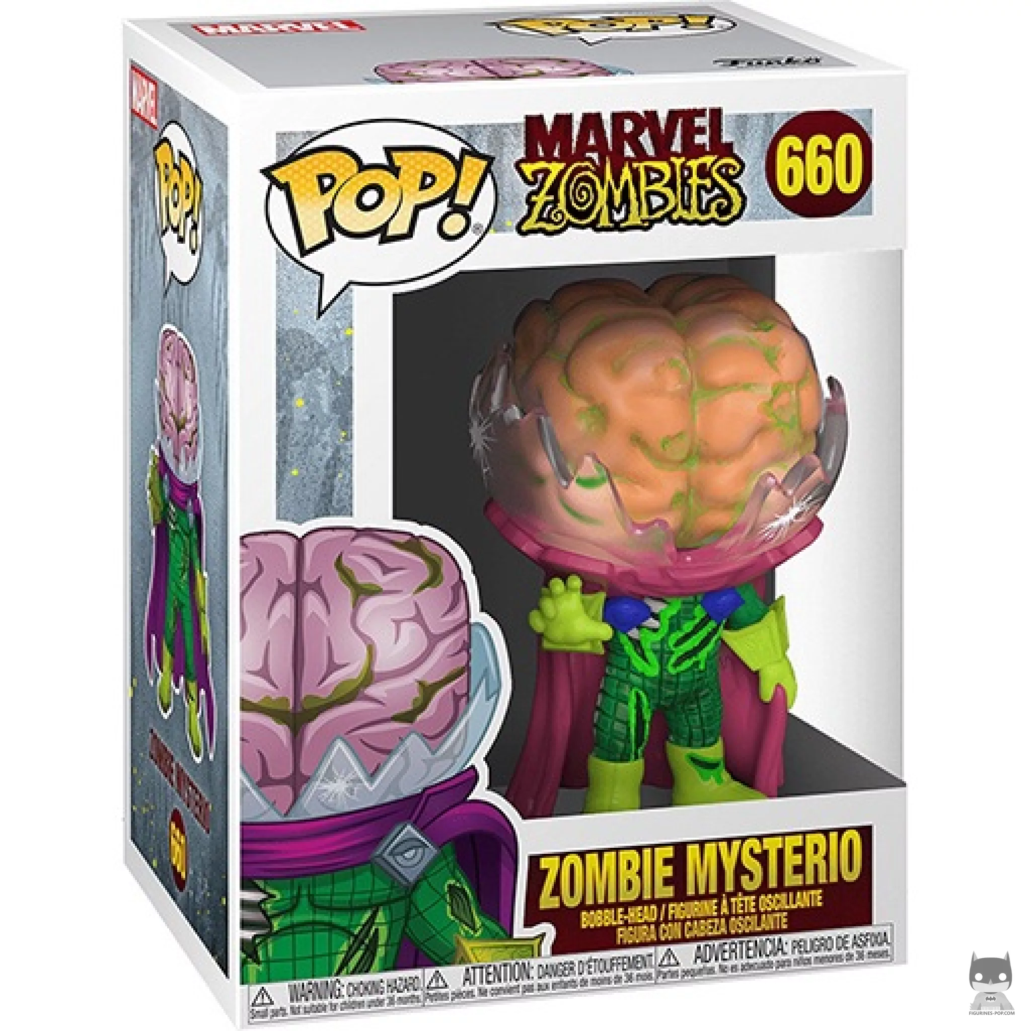 Zombie Mysterio Funko Pop! figure in its box