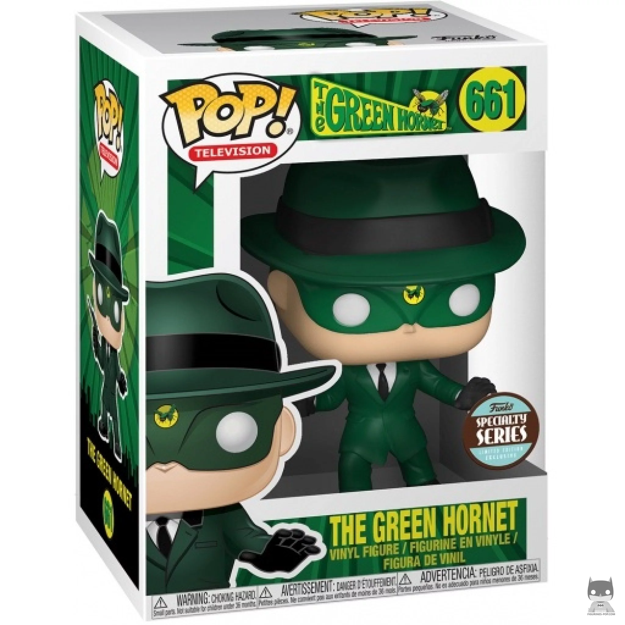The Green Hornet Funko Pop! figure in its box