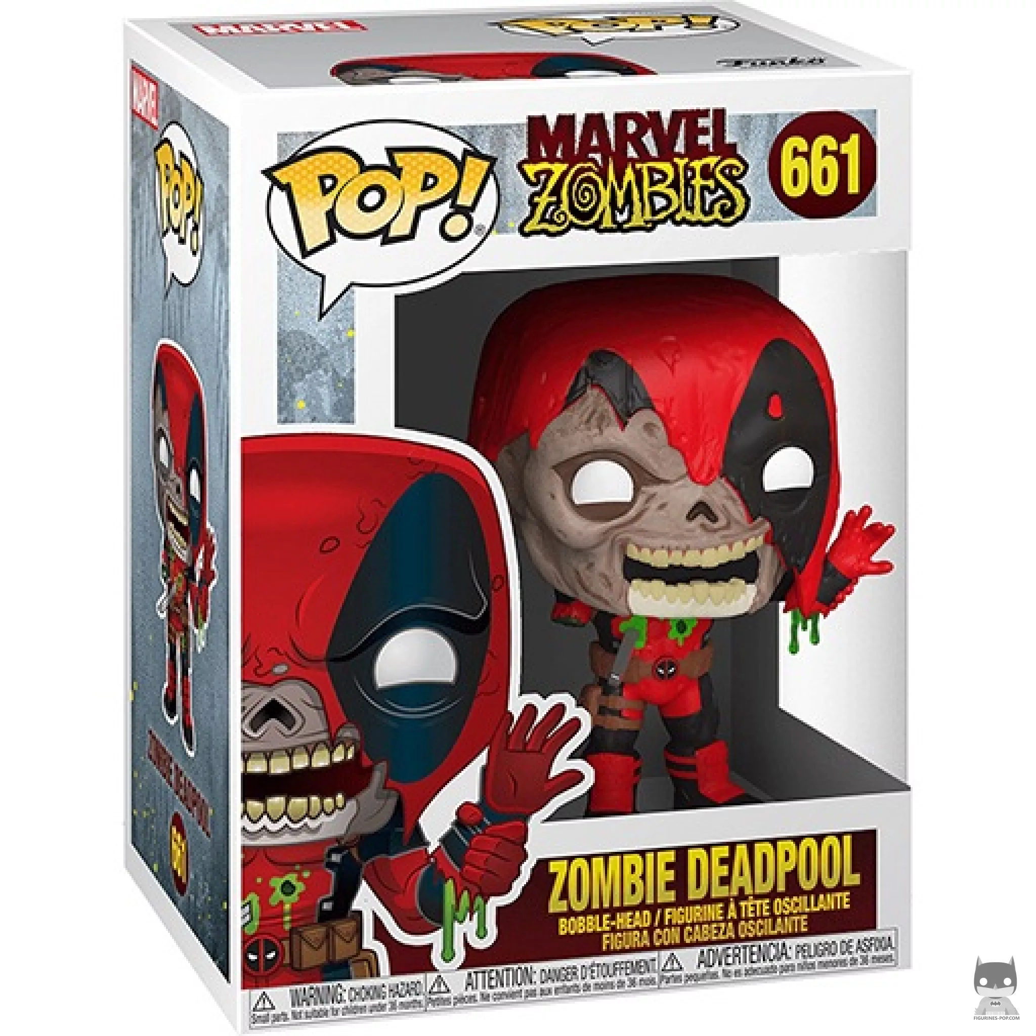 Zombie Deadpool Funko Pop! figure in its box