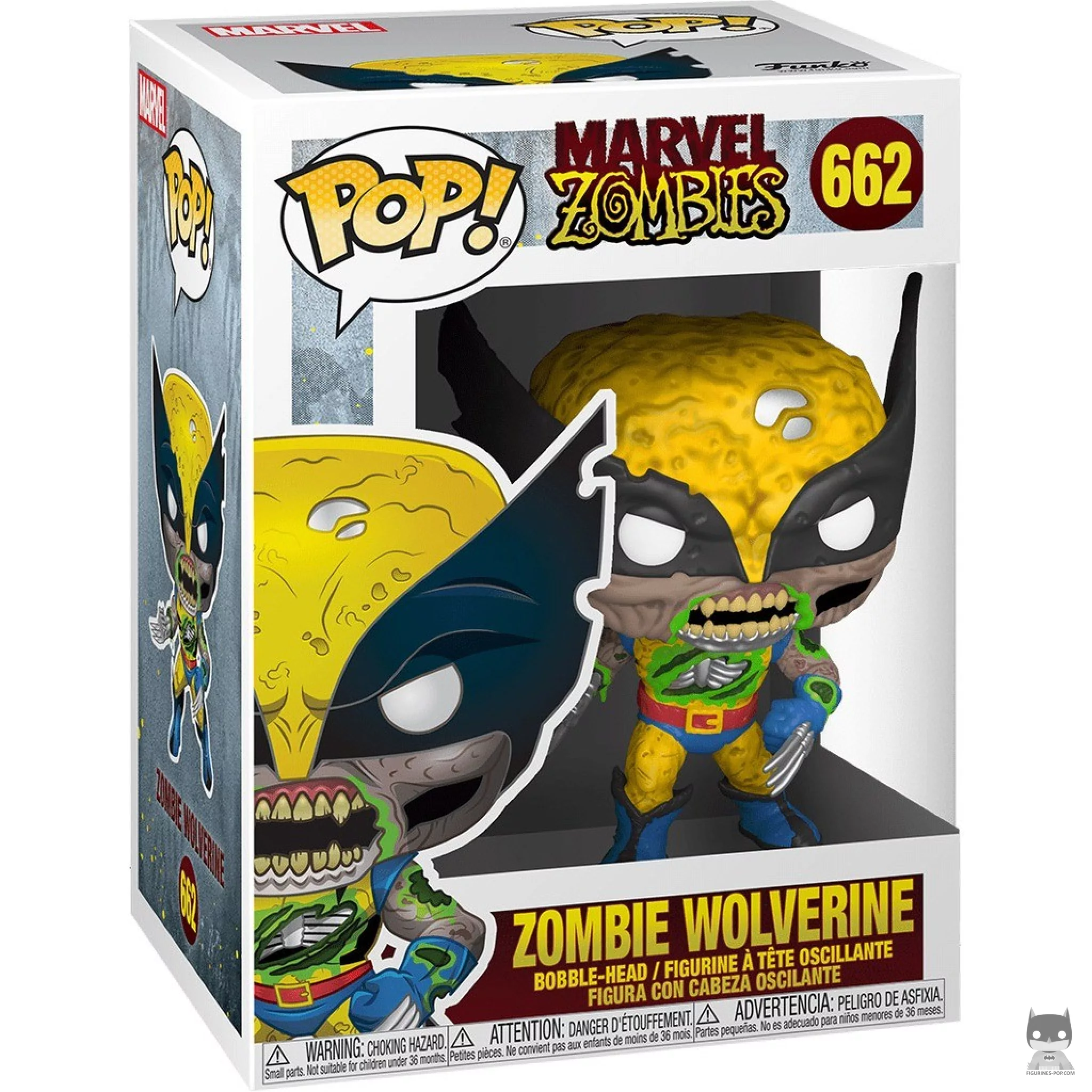 Zombie Wolverine Funko Pop! figure in its box