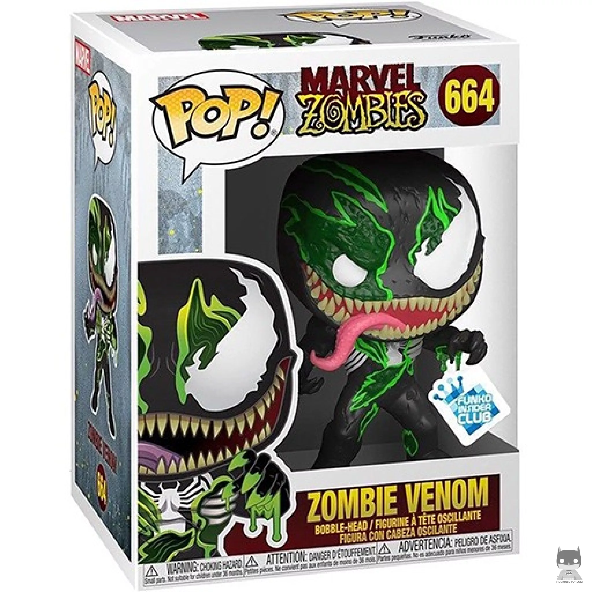 Zombie Venom Funko Pop! figure in its box