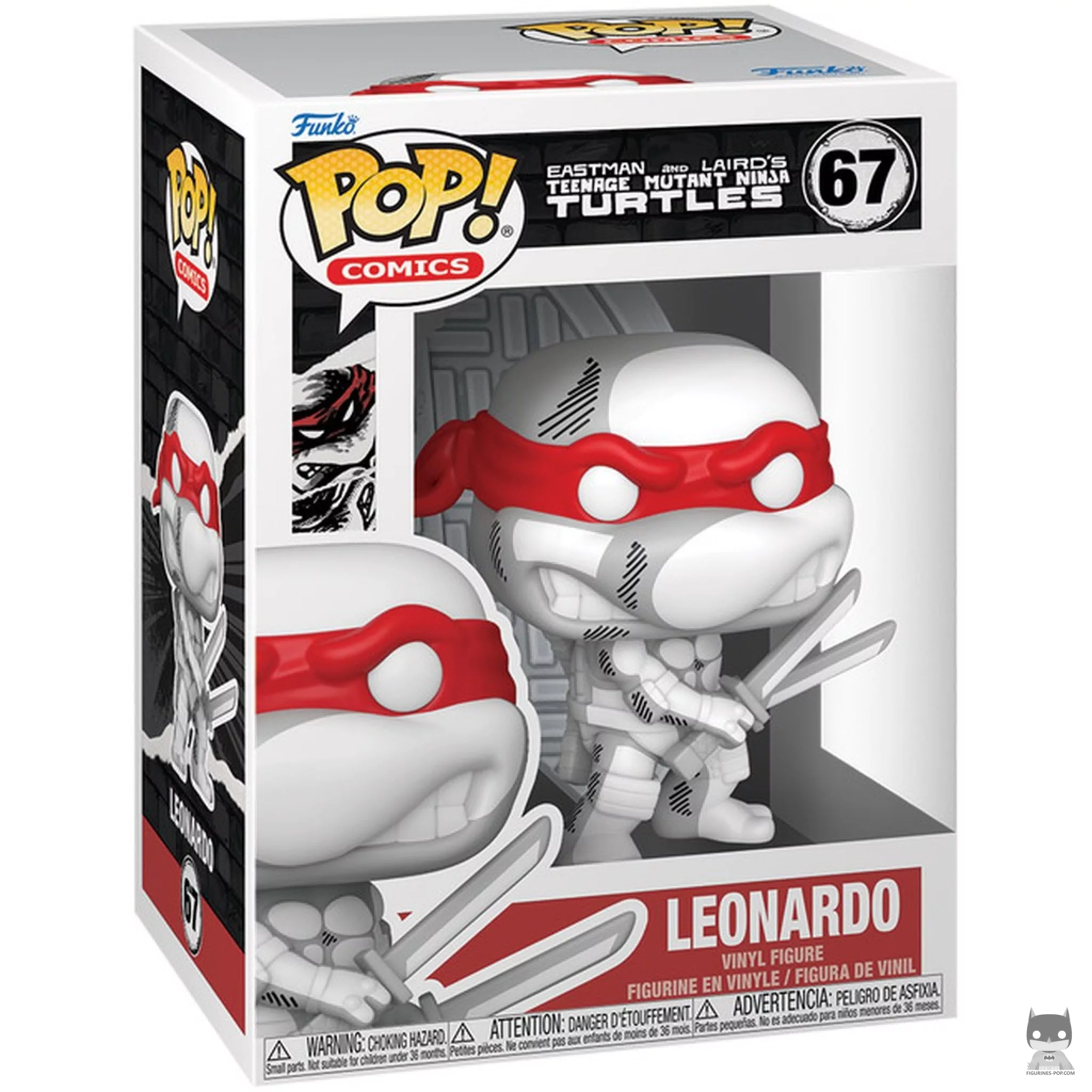 Leonardo (Battle Damaged) (Comic Deco) Funko Pop! figure in its box