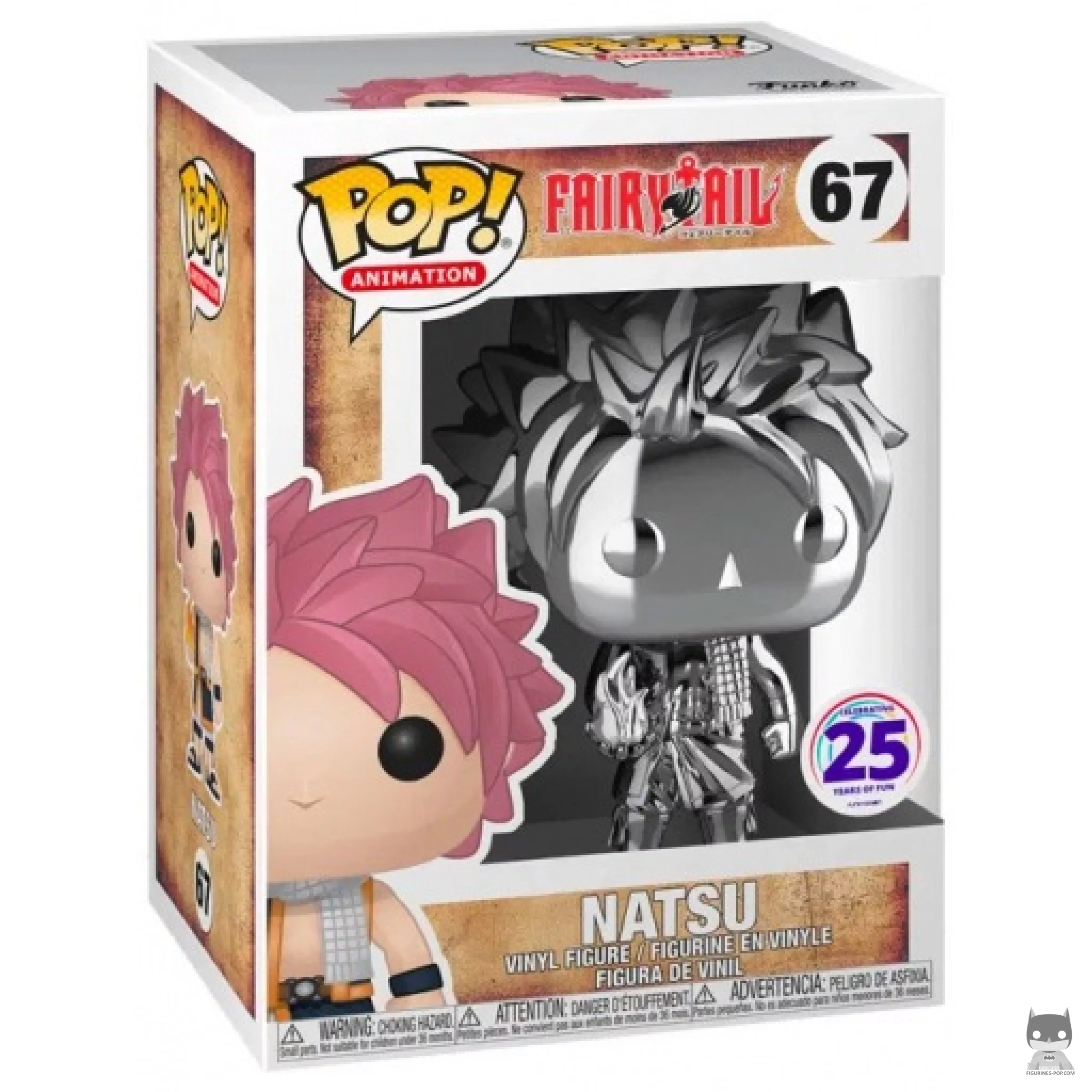 Natsu Dragneel (Chrome) Funko Pop! figure in its box