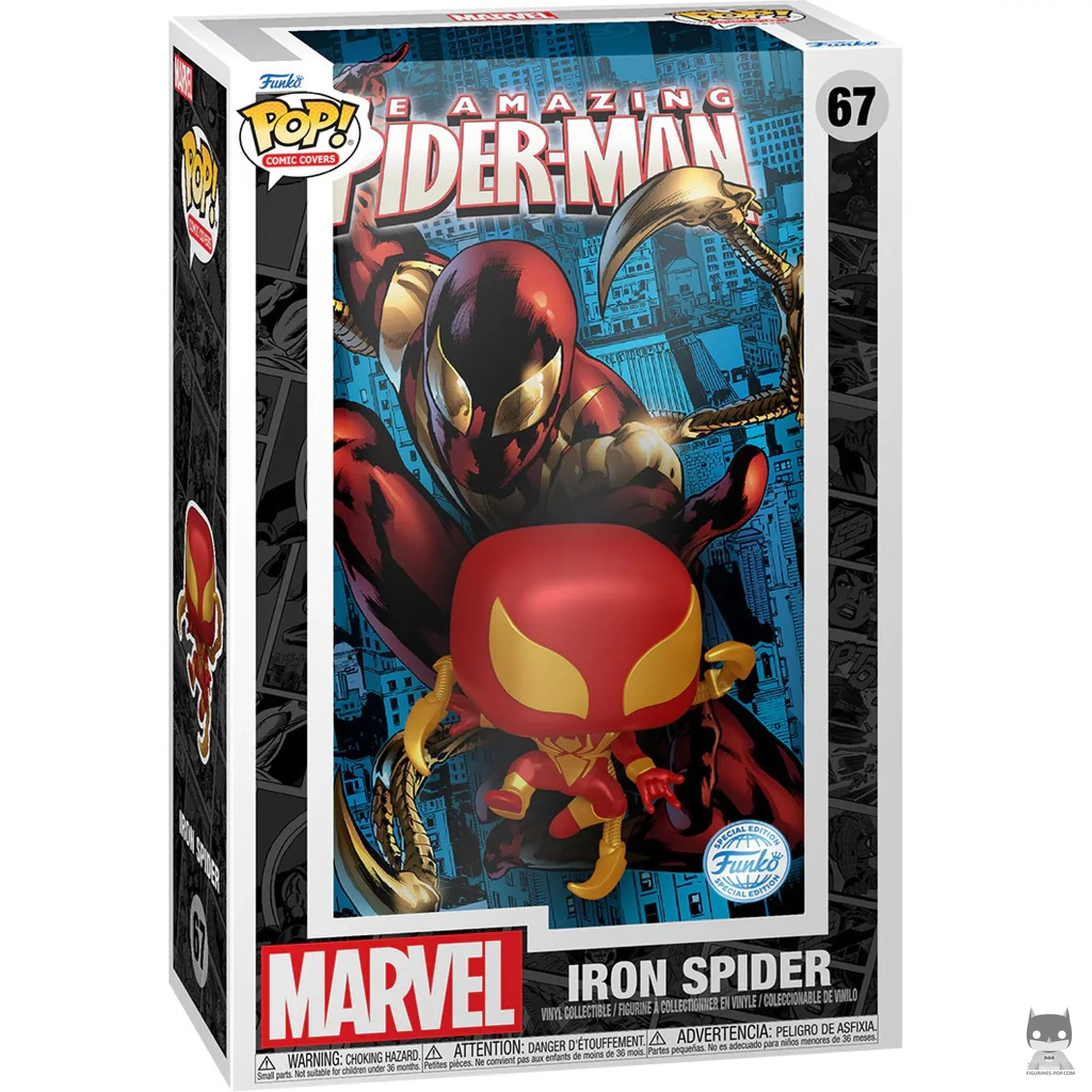 Iron Spider Funko Pop! figure in its box