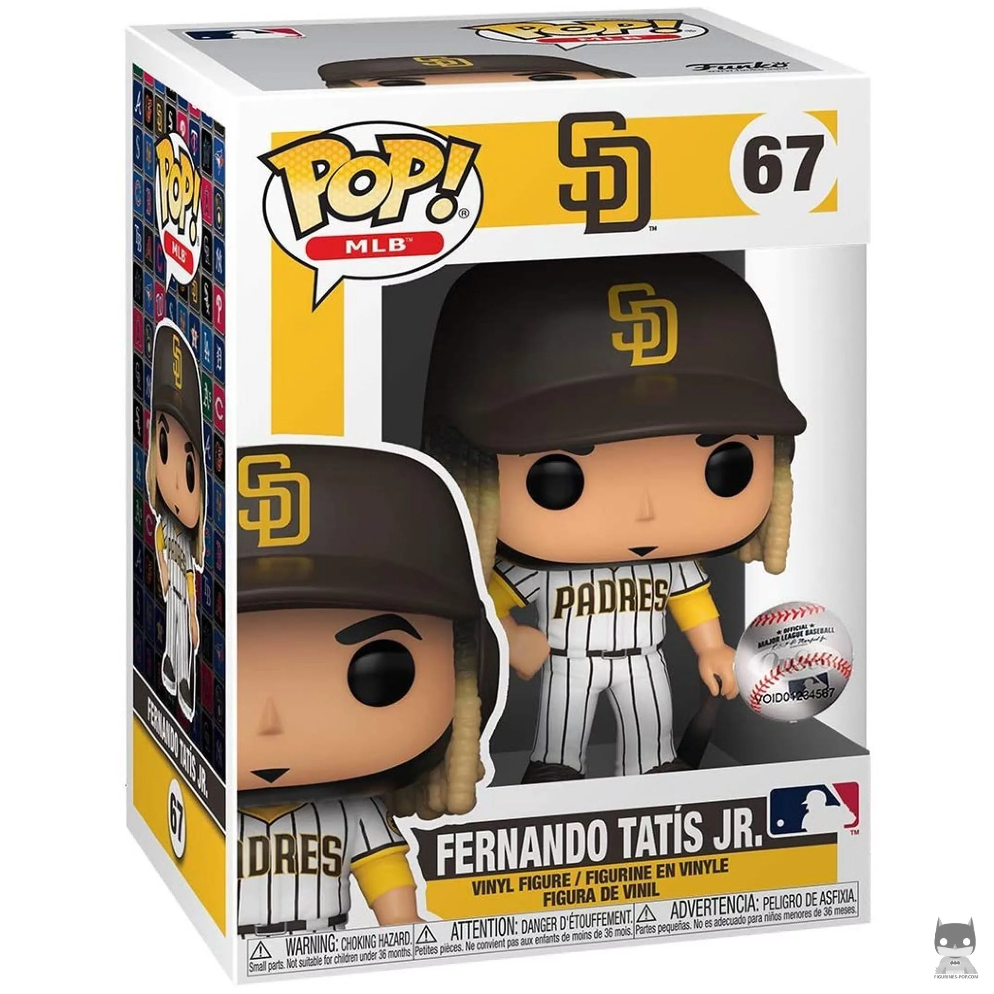 Fernando Tatís Jr. Funko Pop! figure in its box