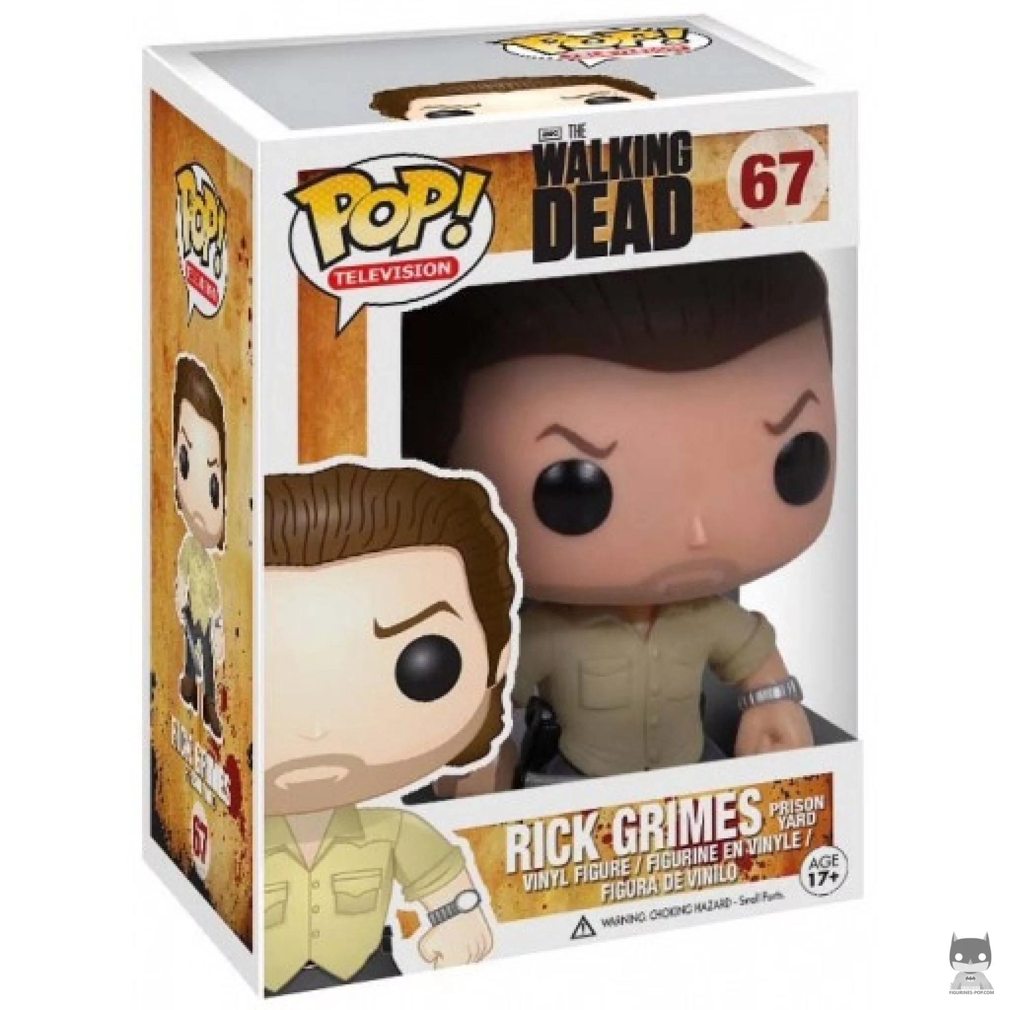 Rick Grimes in prison yard Funko Pop! figure in its box