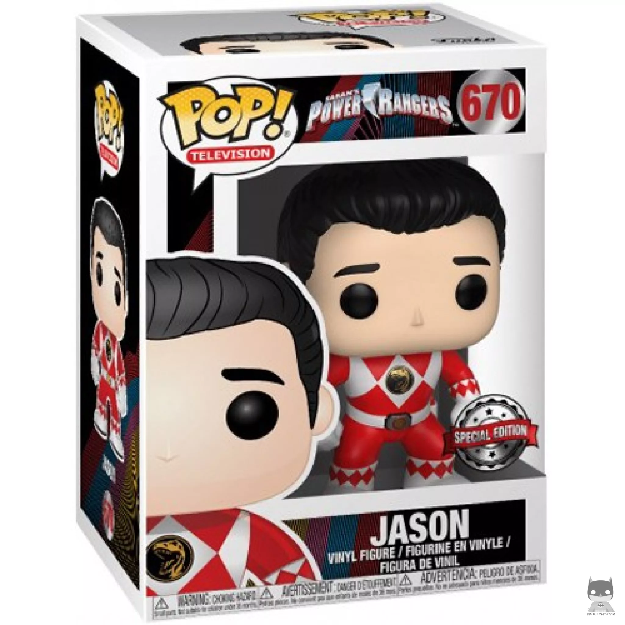 Jason Red Ranger (without helmet) Funko Pop! figure in its box