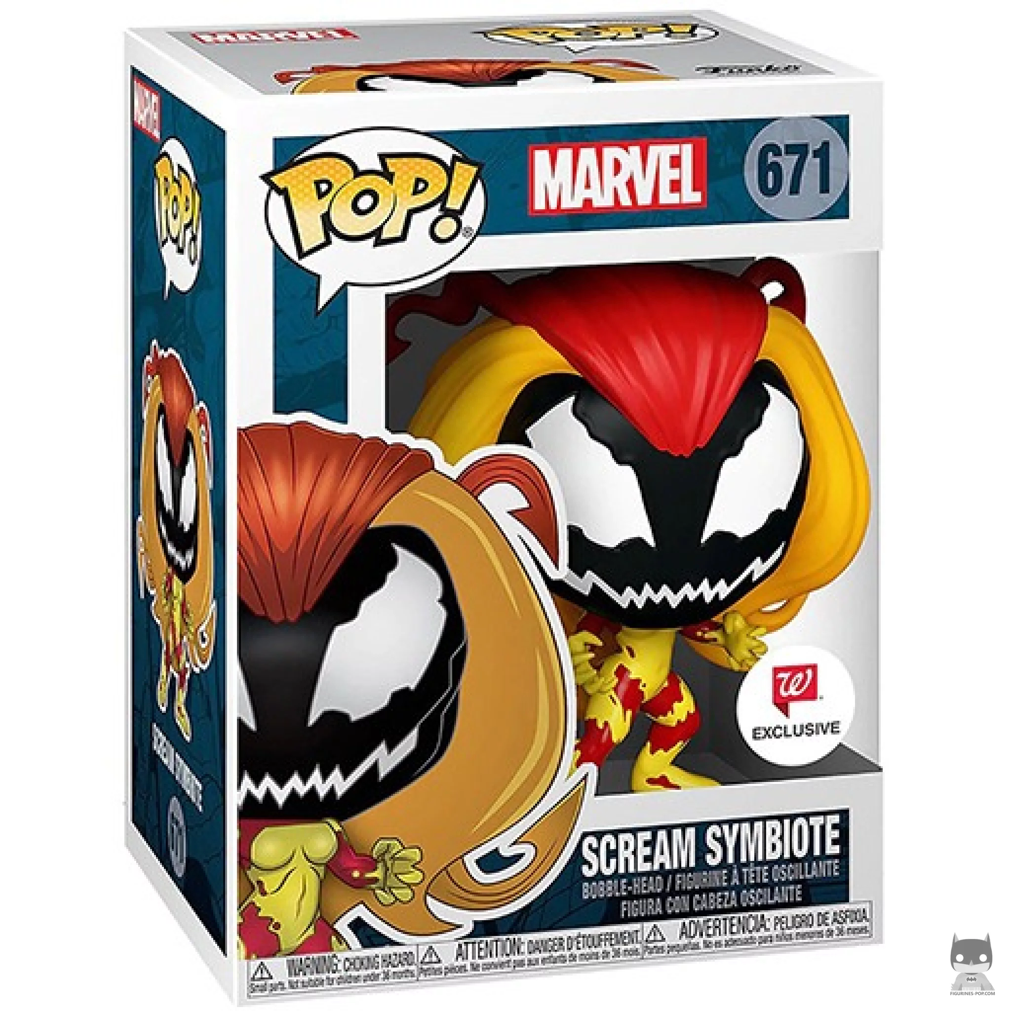 Scream Symbiote Funko Pop! figure in its box