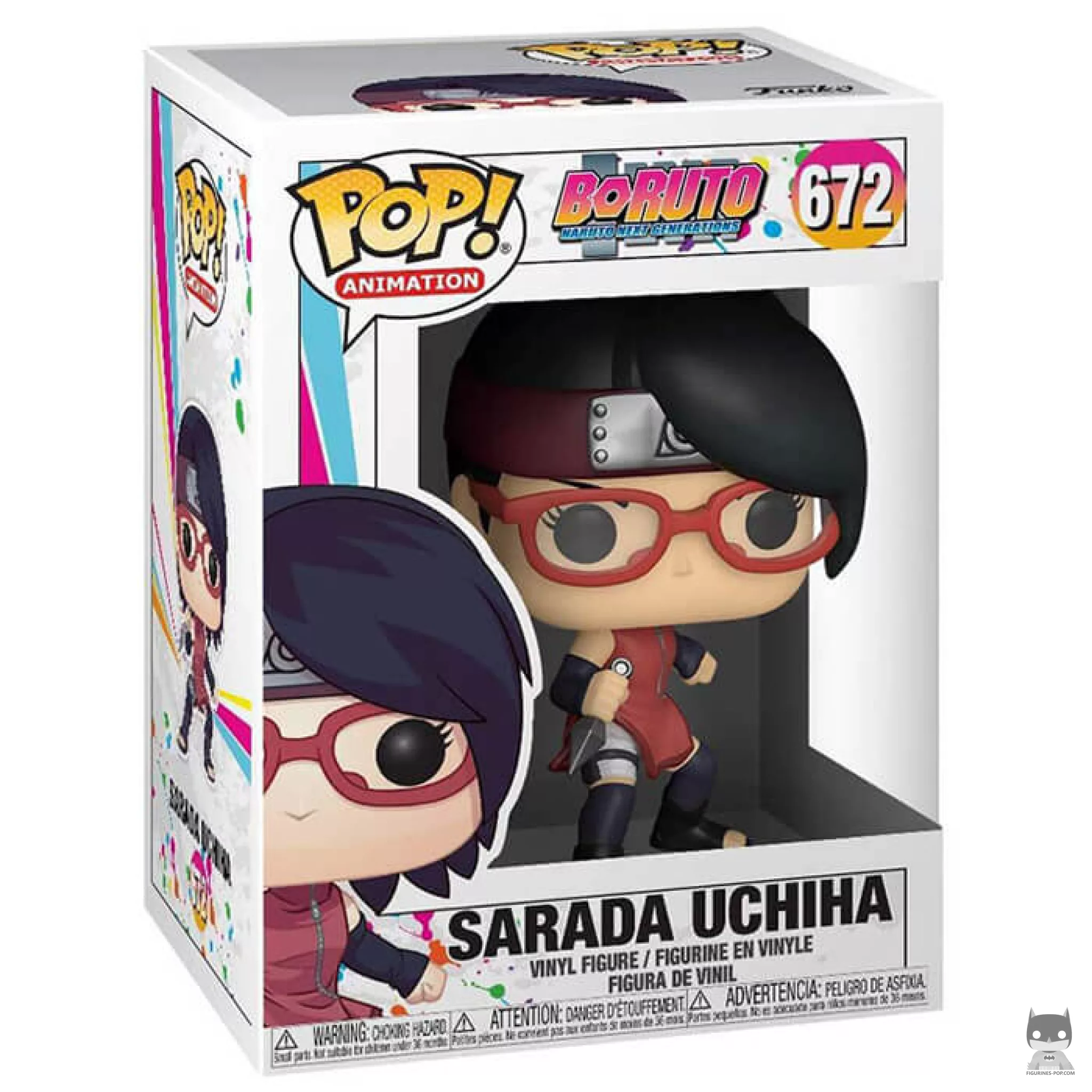 Sarada Uchiha Funko Pop! figure in its box