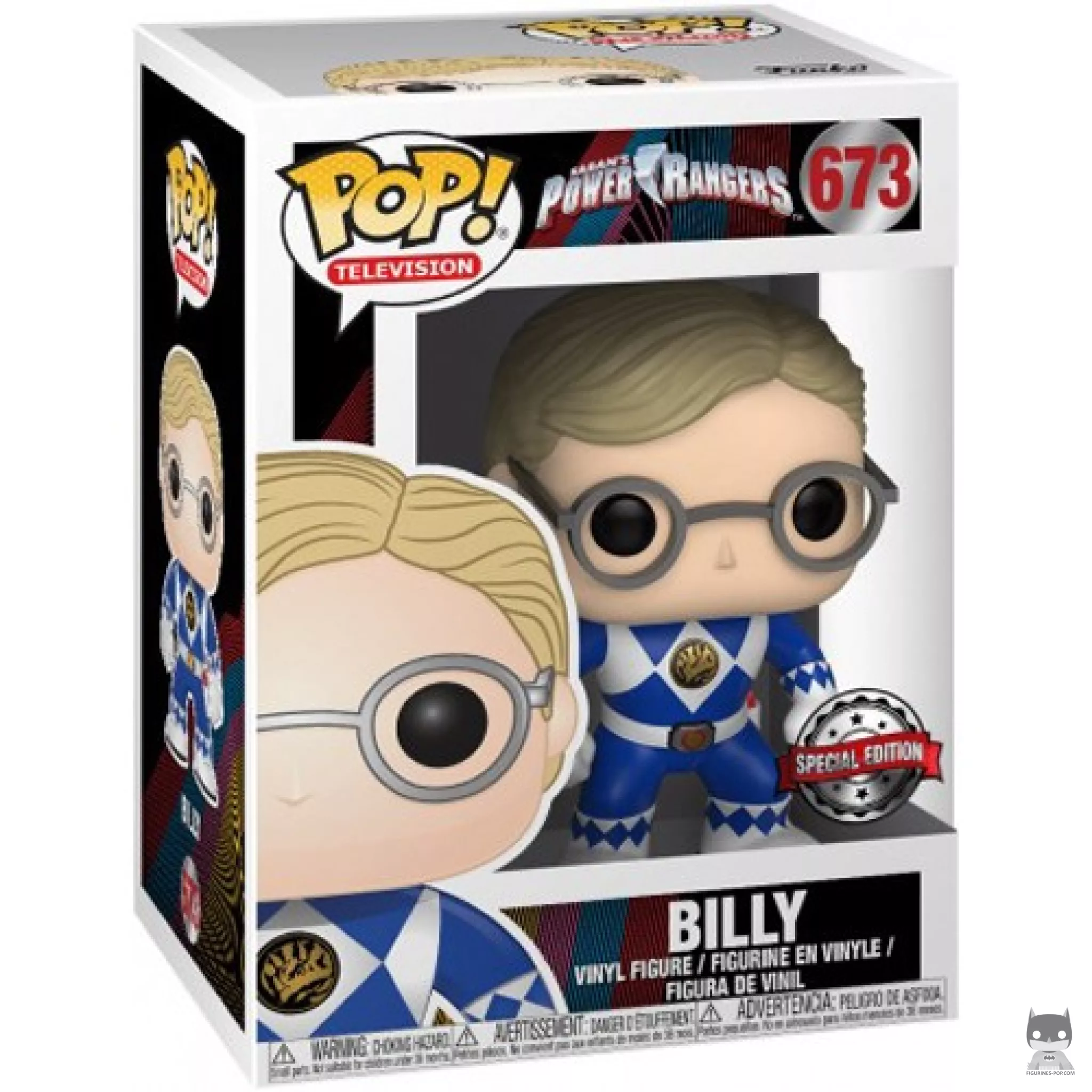 Billy Blue Ranger (without helmet) Funko Pop! figure in its box