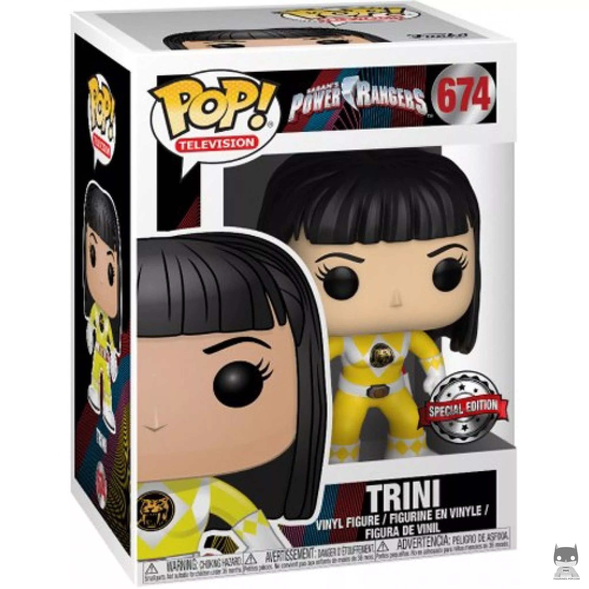 Trini Yellow Ranger (without helmet) Funko Pop! figure in its box