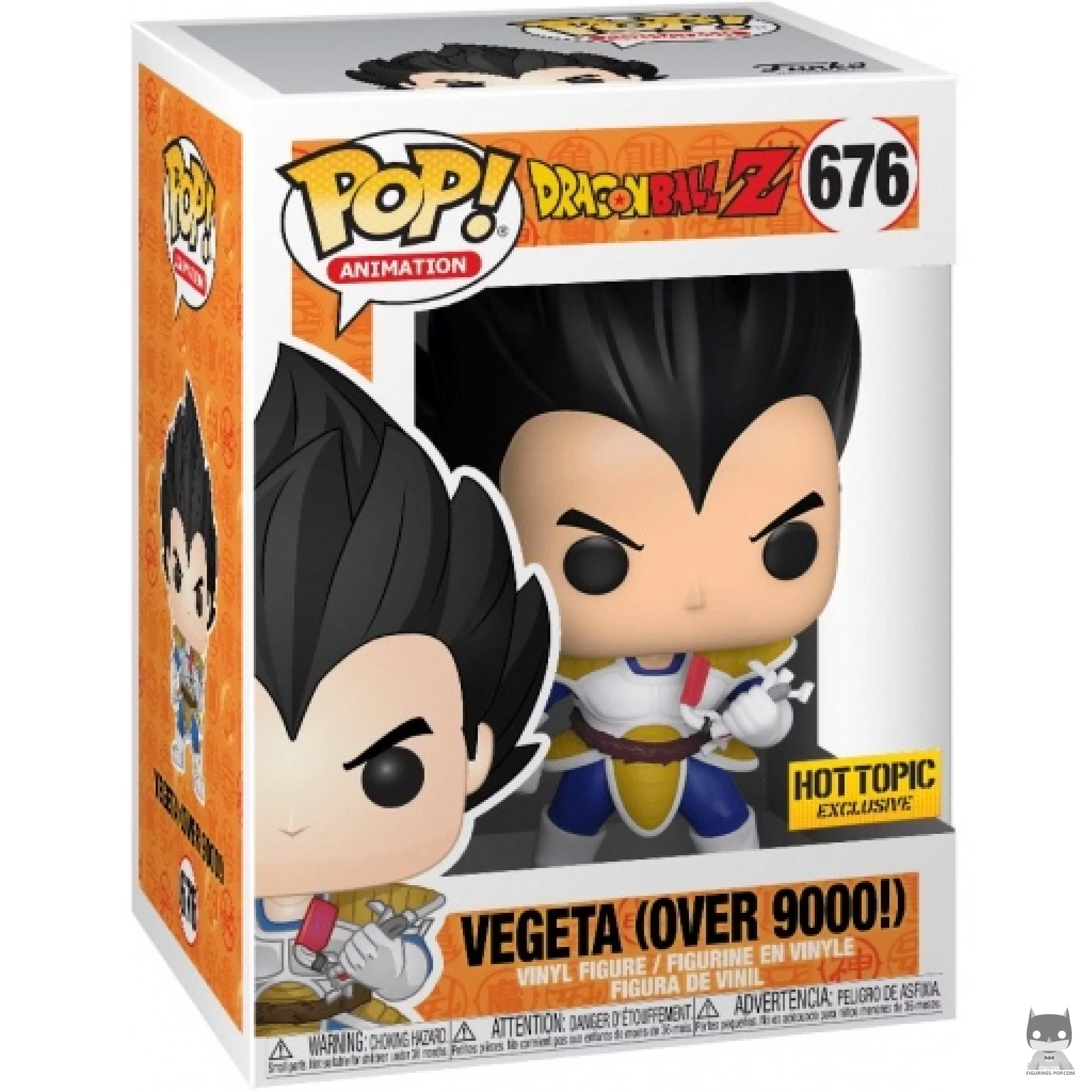 Vegeta Over 9000! Funko Pop! figure in its box