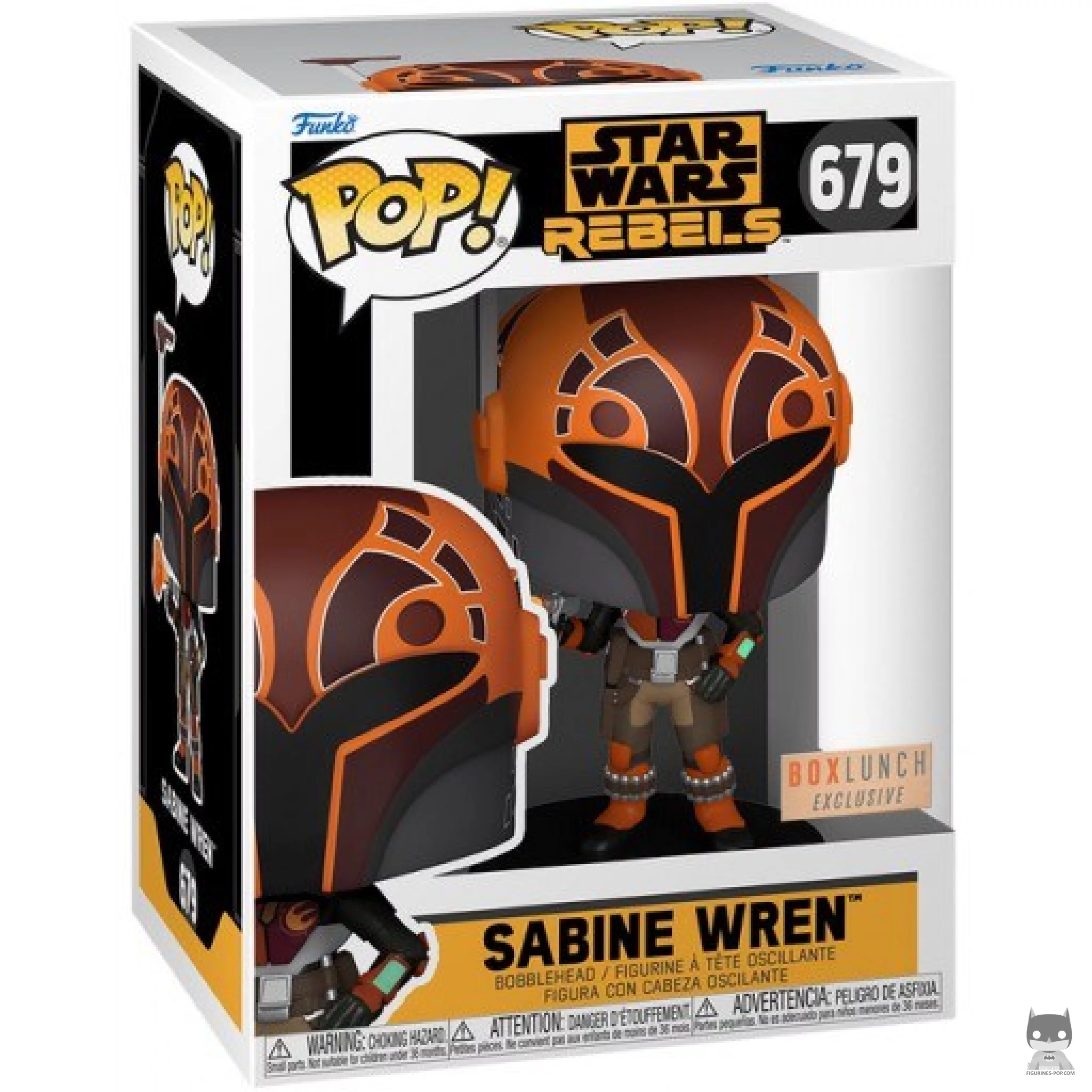 Sabine Wren Funko Pop! figure in its box