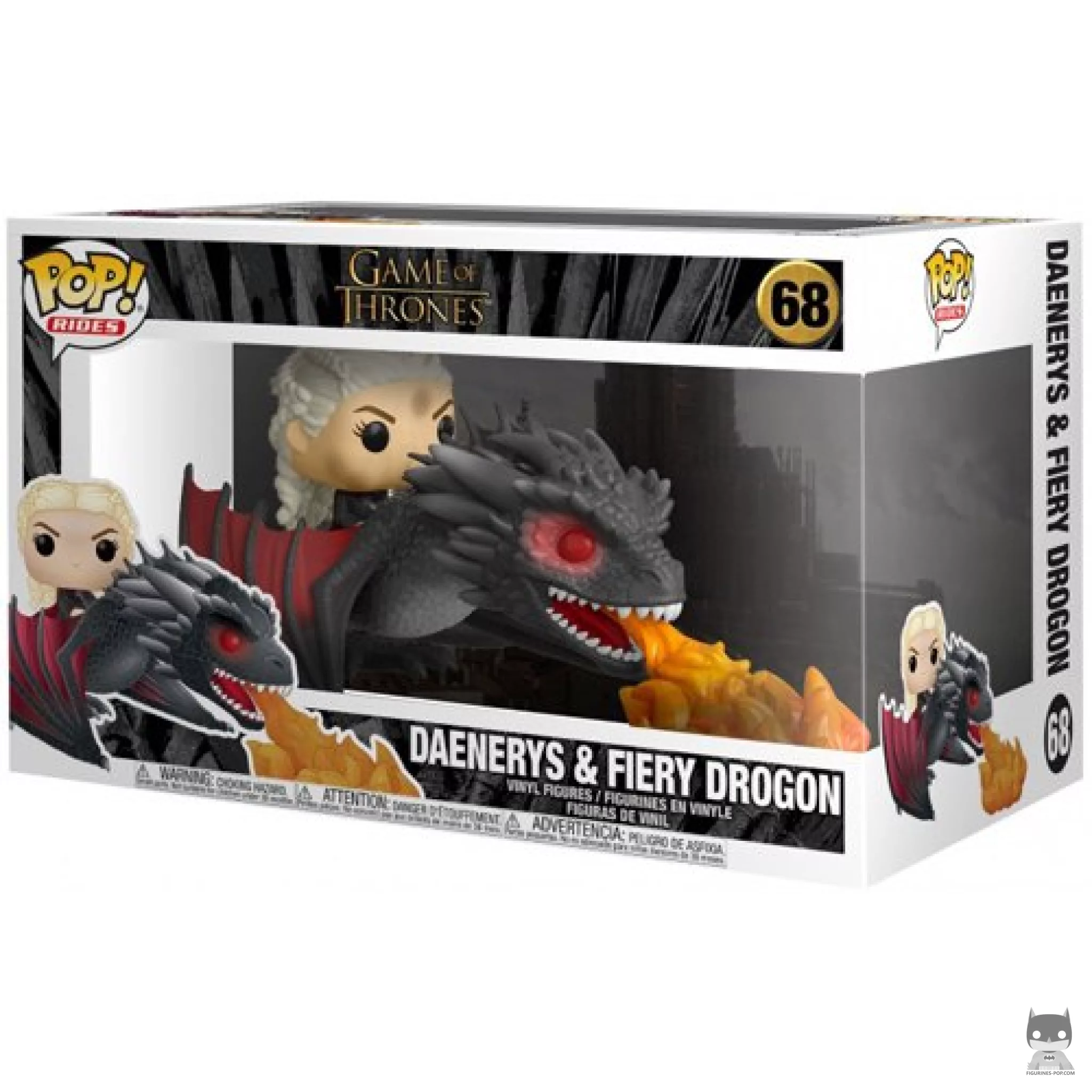 Daenerys riding Drogon Funko Pop! figure in its box