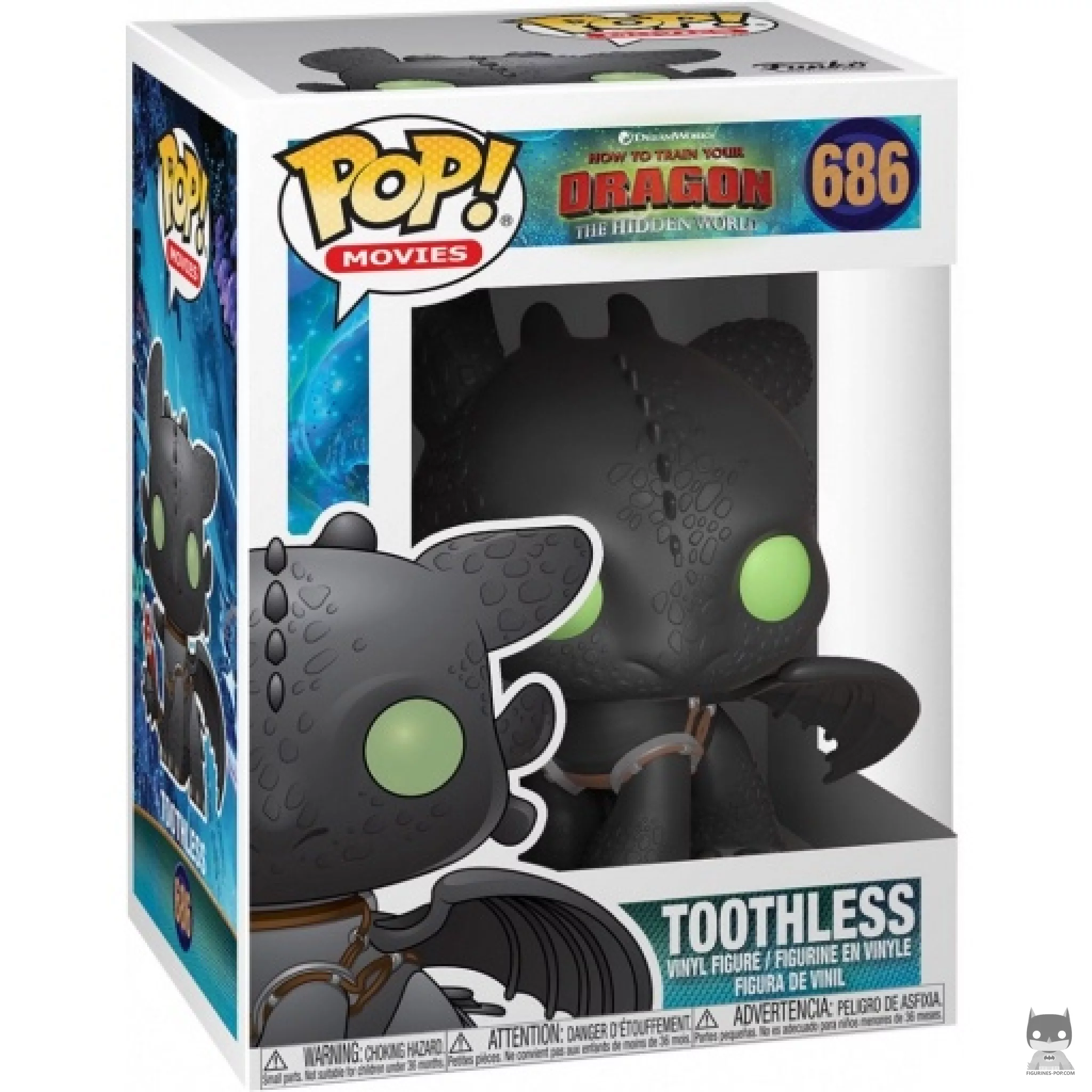 Toothless Hidden World Funko Pop! figure in its box